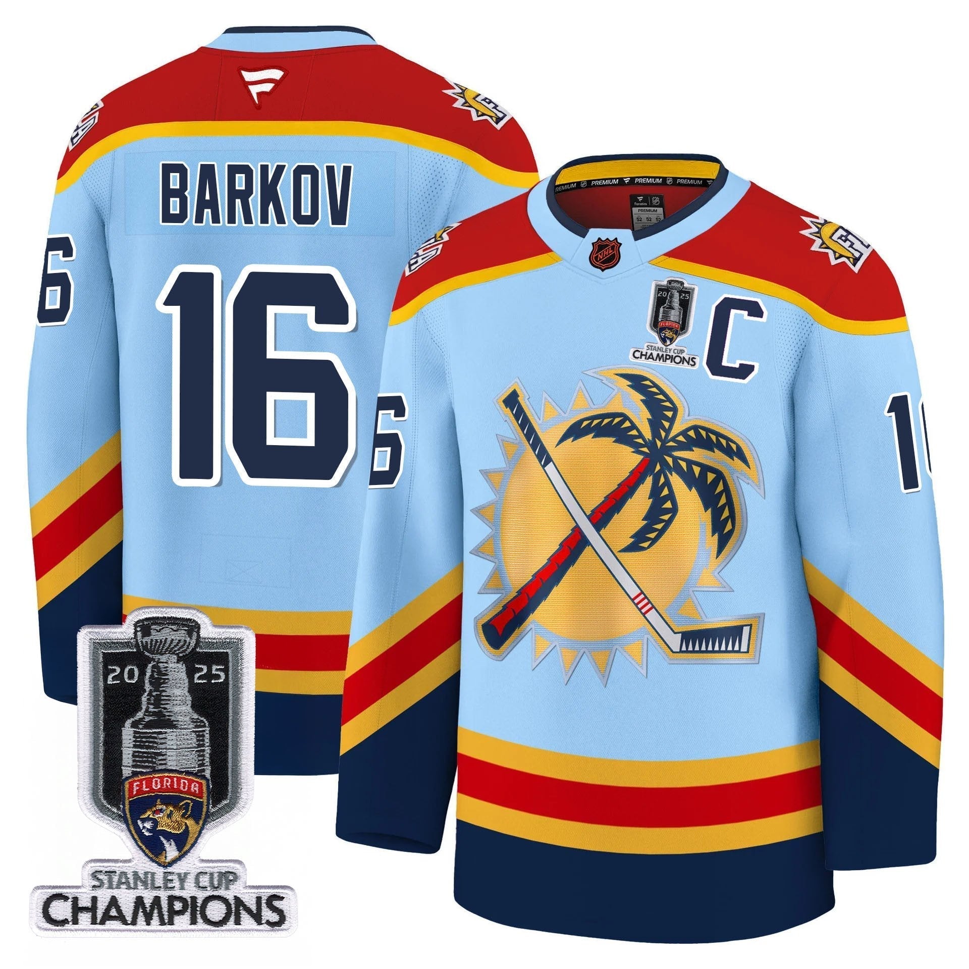 Florida Panthers 2025 Stanley Cup Champions Jersey - All Stitched