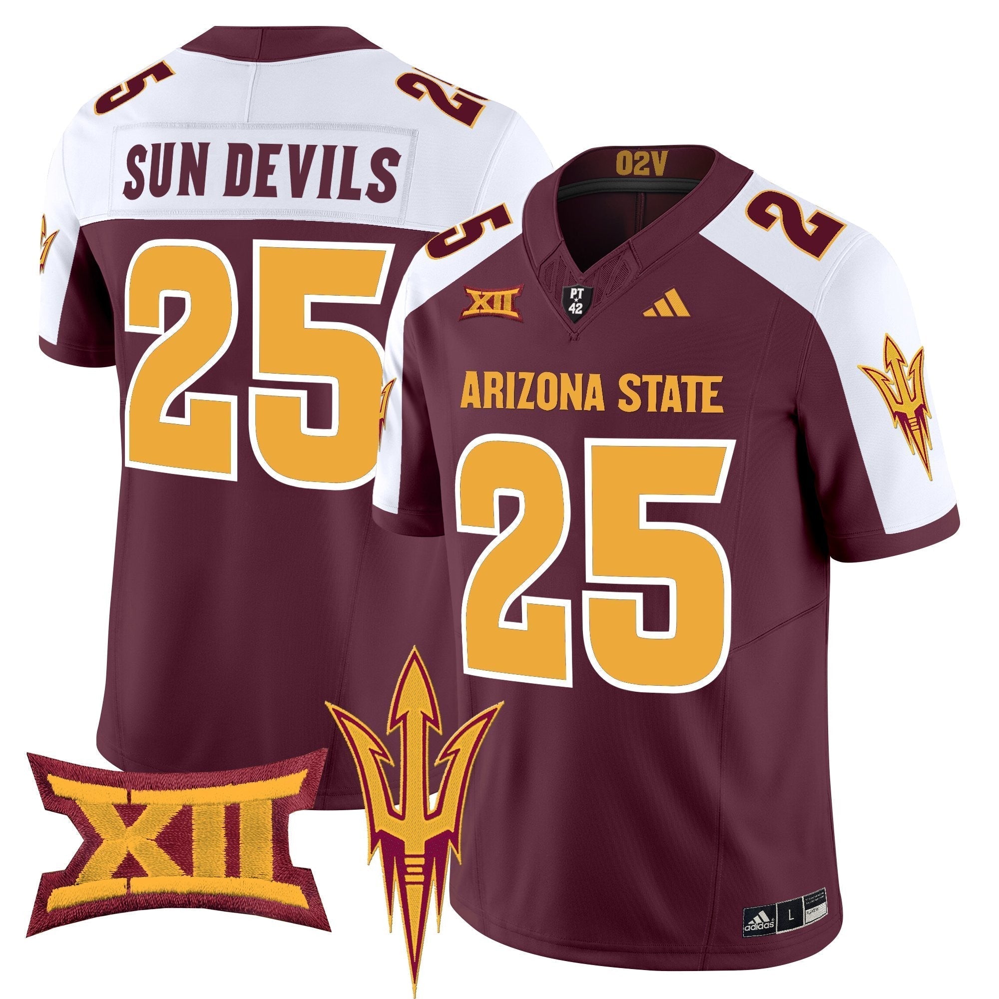 Arizona State Sun Devils 2025 Vapor Limited Jersey - All Stitched