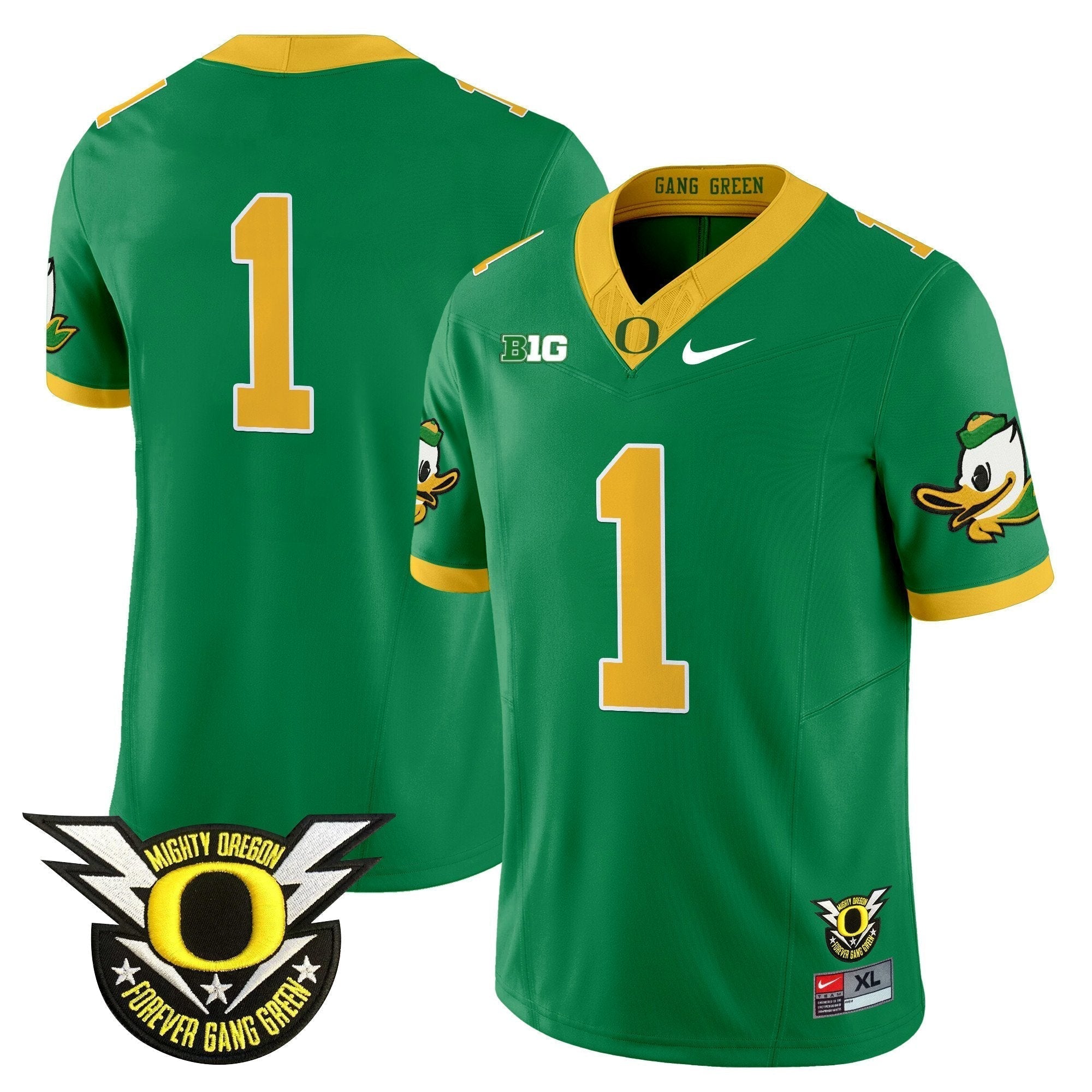 Oregon Ducks 2025 Vapor Limited Jersey V2 - All Stitched