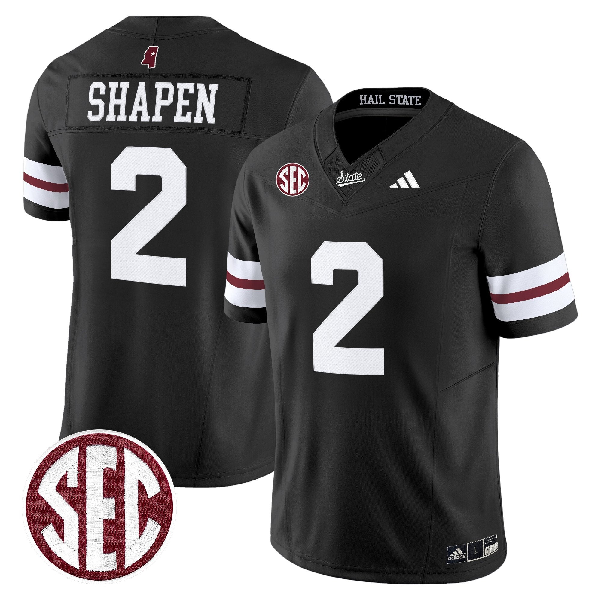 Mississippi State Bulldogs 'Dark Mode' Vapor Limited Jersey - All Stitched