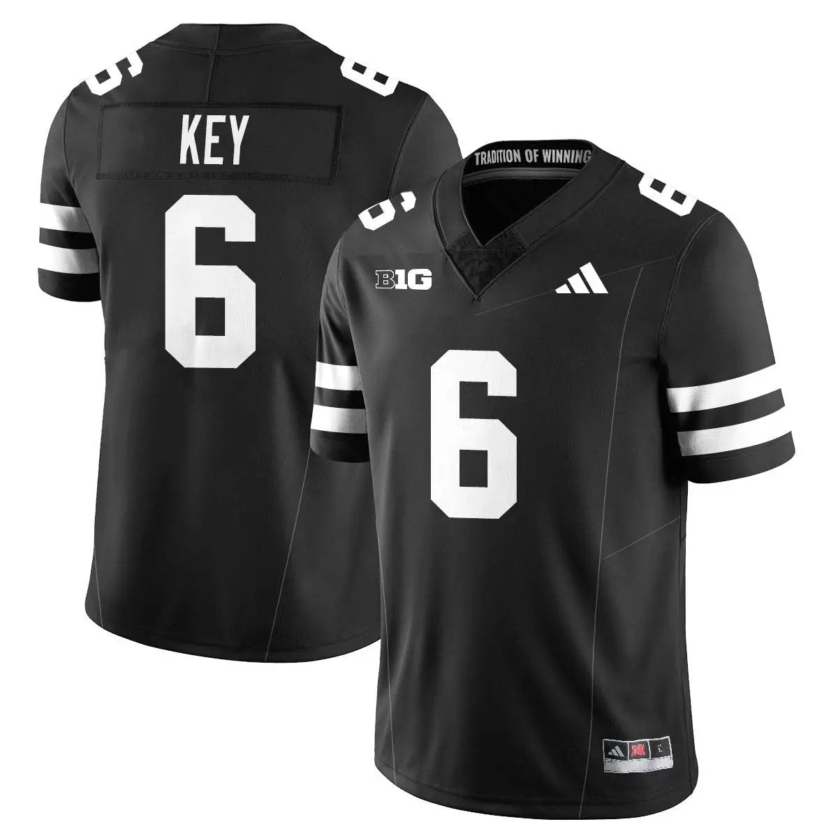 Men Nebraska Cornhuskers Football 2025 "Blackout" Jersey