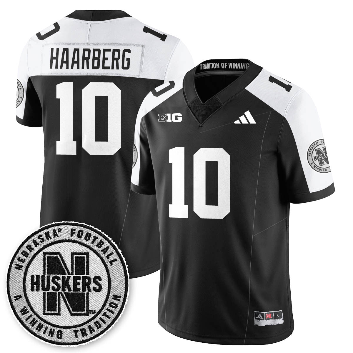 Nebraska Football 2025 "Blackout" Jersey - All Stitched
