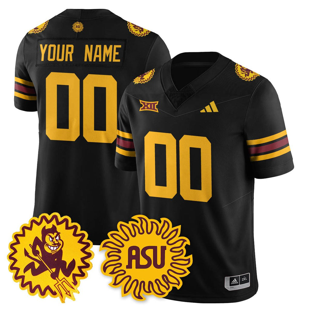Arizona State Sun Devils 1975 Throwback Uniform - All Stitched