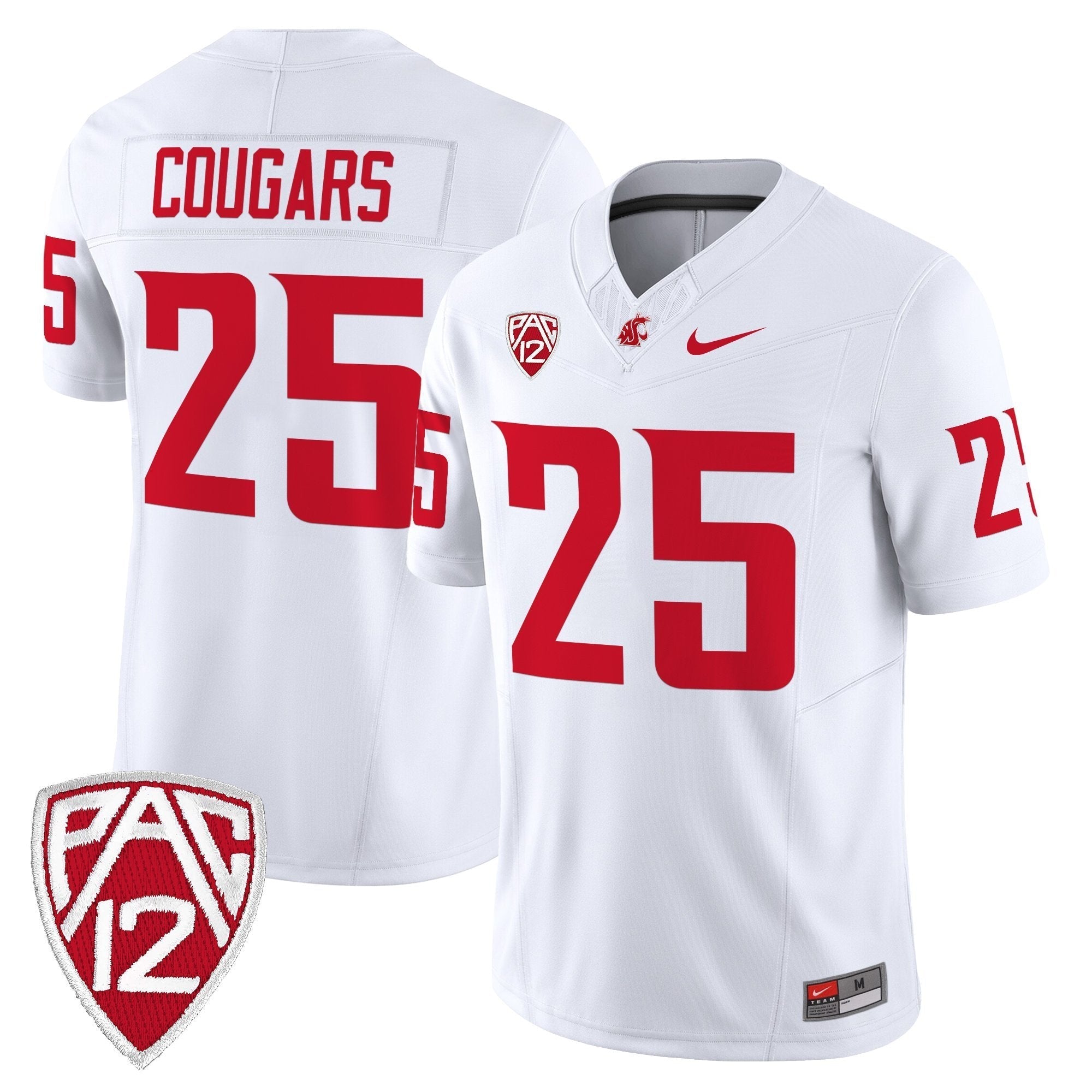 Washington State Cougars 2025 Vapor Limited Jersey - All Stitched