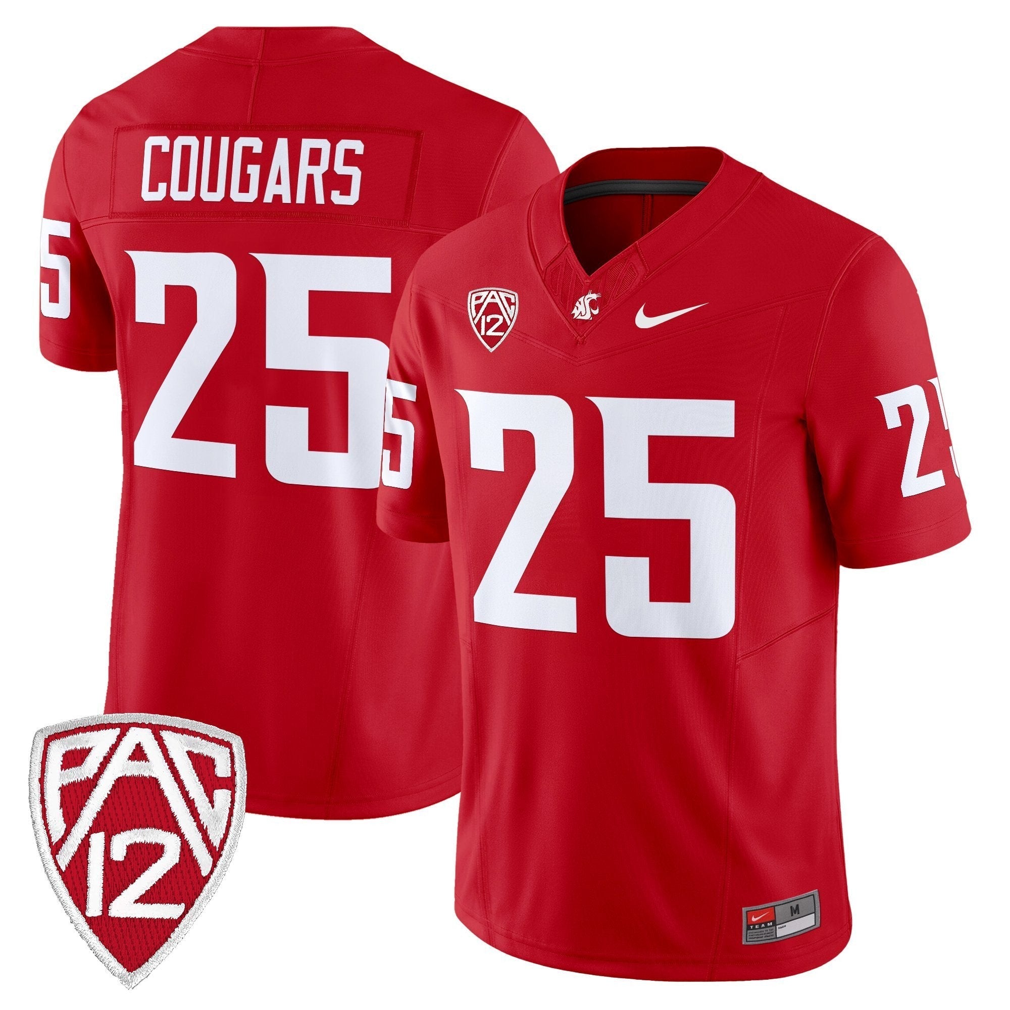 Washington State Cougars 2025 Vapor Limited Jersey - All Stitched