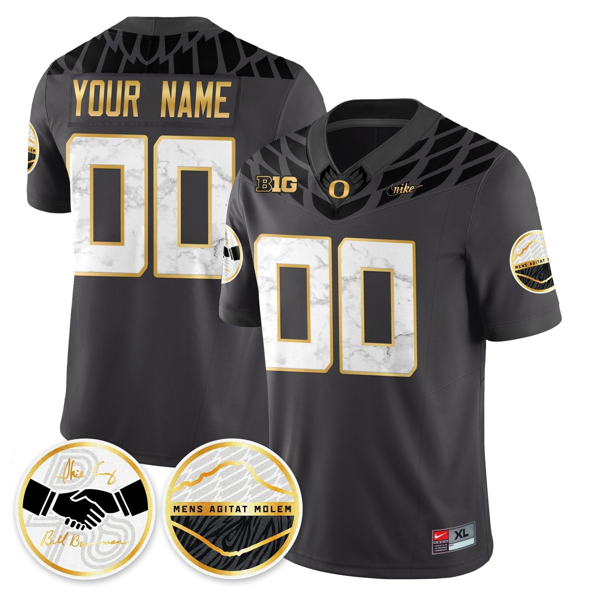 Custom Oregon Ducks 2025 "Shoe Duck" Jersey V1 - All Stitched