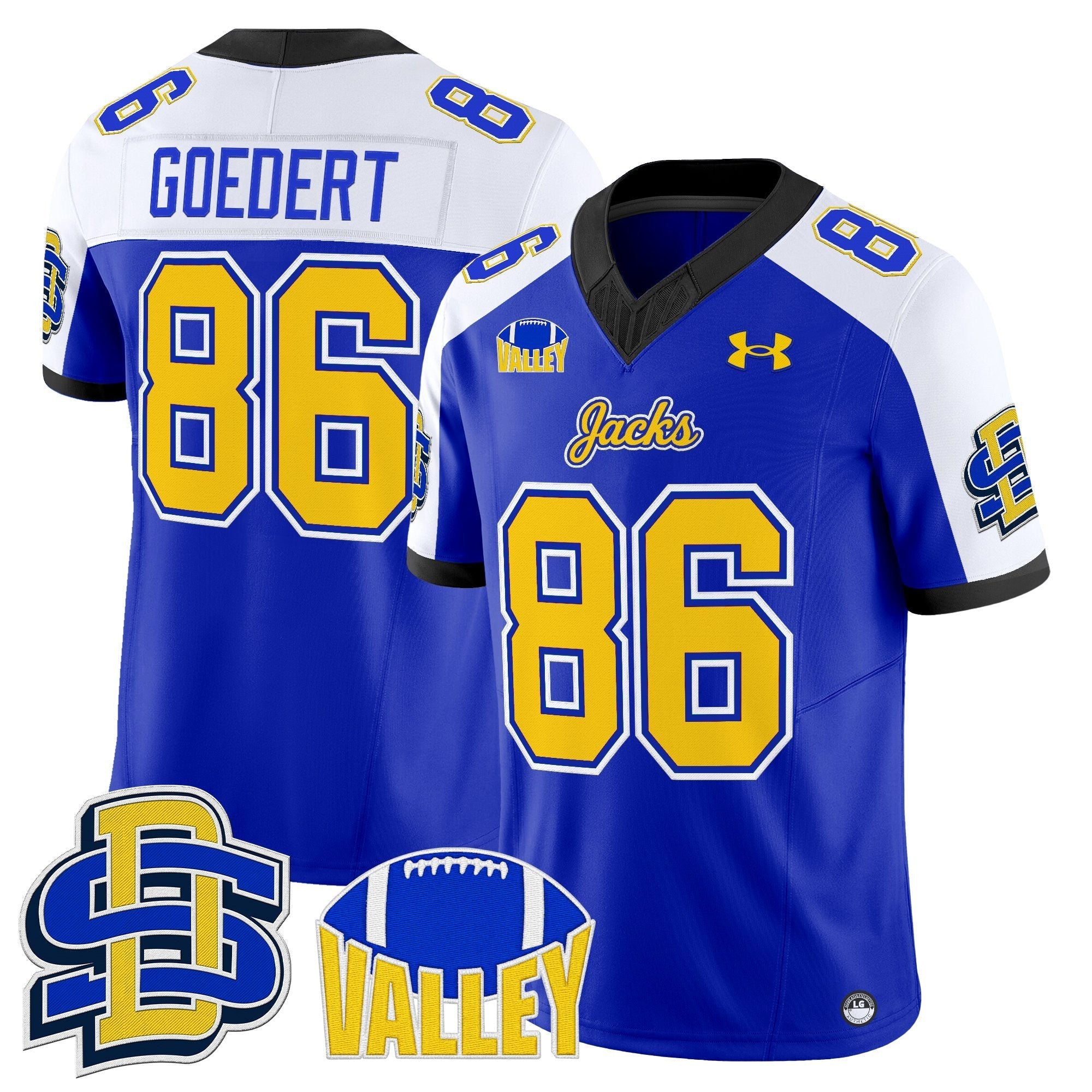 South Dakota State Jackrabbits 2025 Vapor Limited Jersey - All Stitched