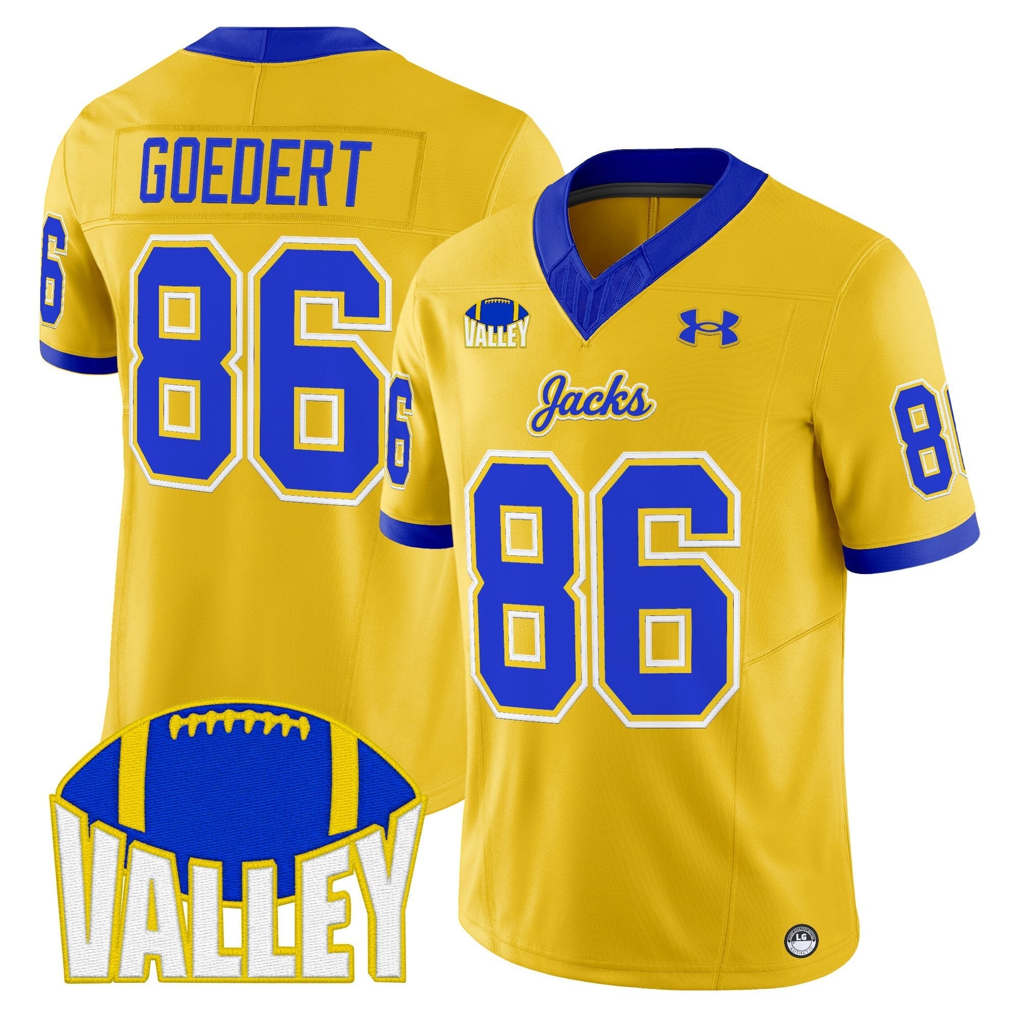 South Dakota State Jackrabbits 2025 Vapor Limited Jersey - All Stitched