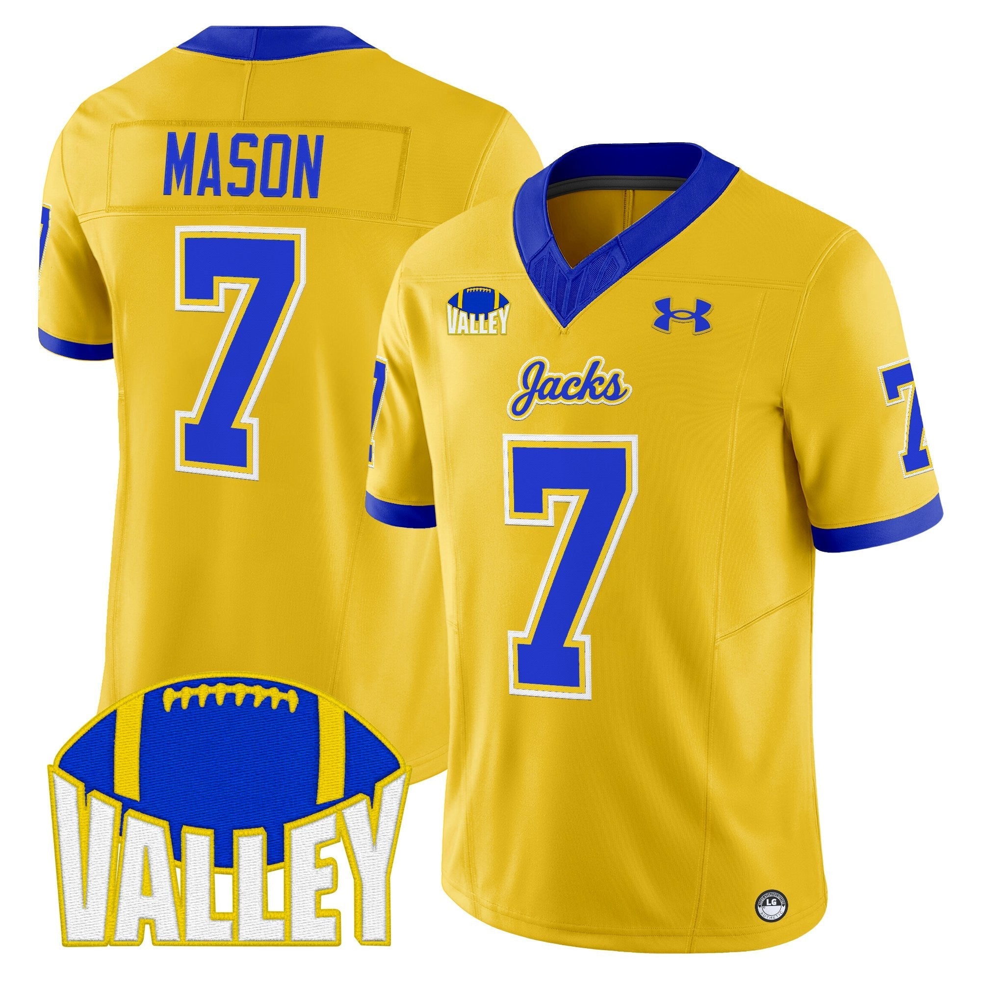 South Dakota State Jackrabbits 2025 Vapor Limited Jersey - All Stitched