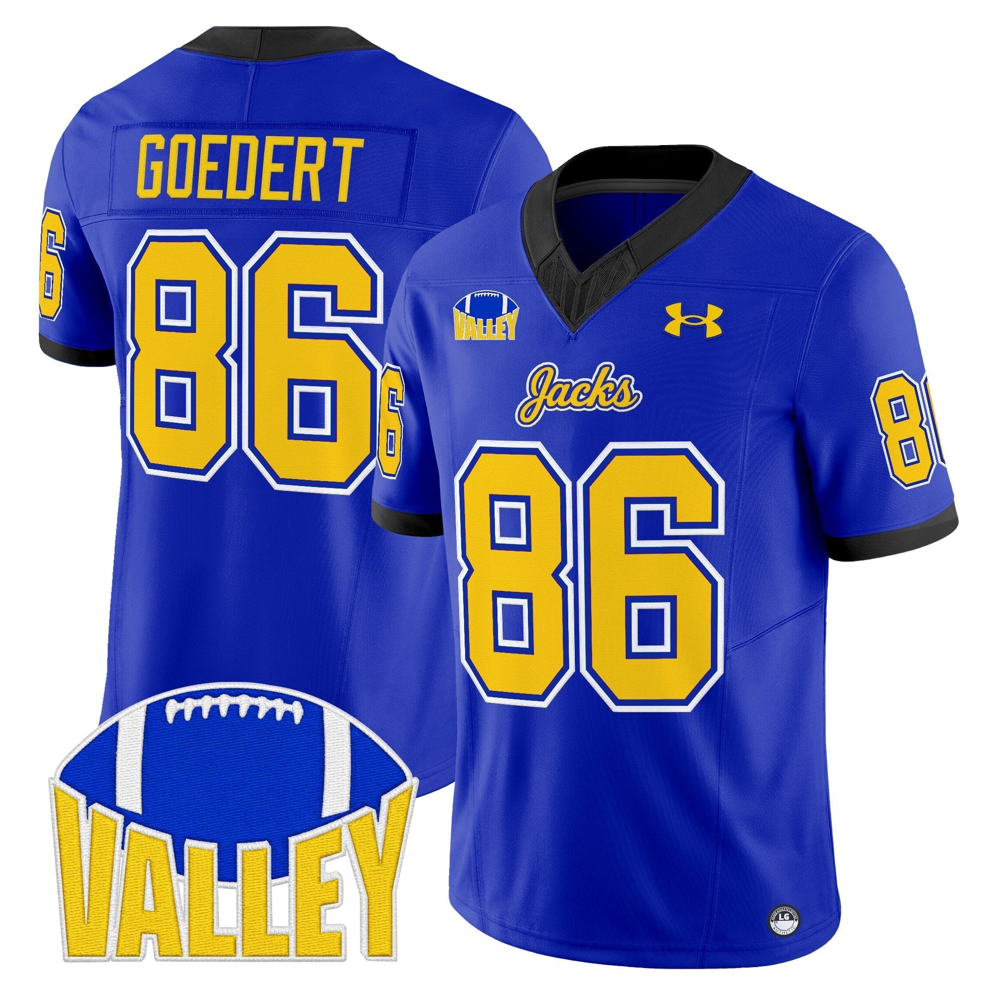 South Dakota State Jackrabbits 2025 Vapor Limited Jersey - All Stitched