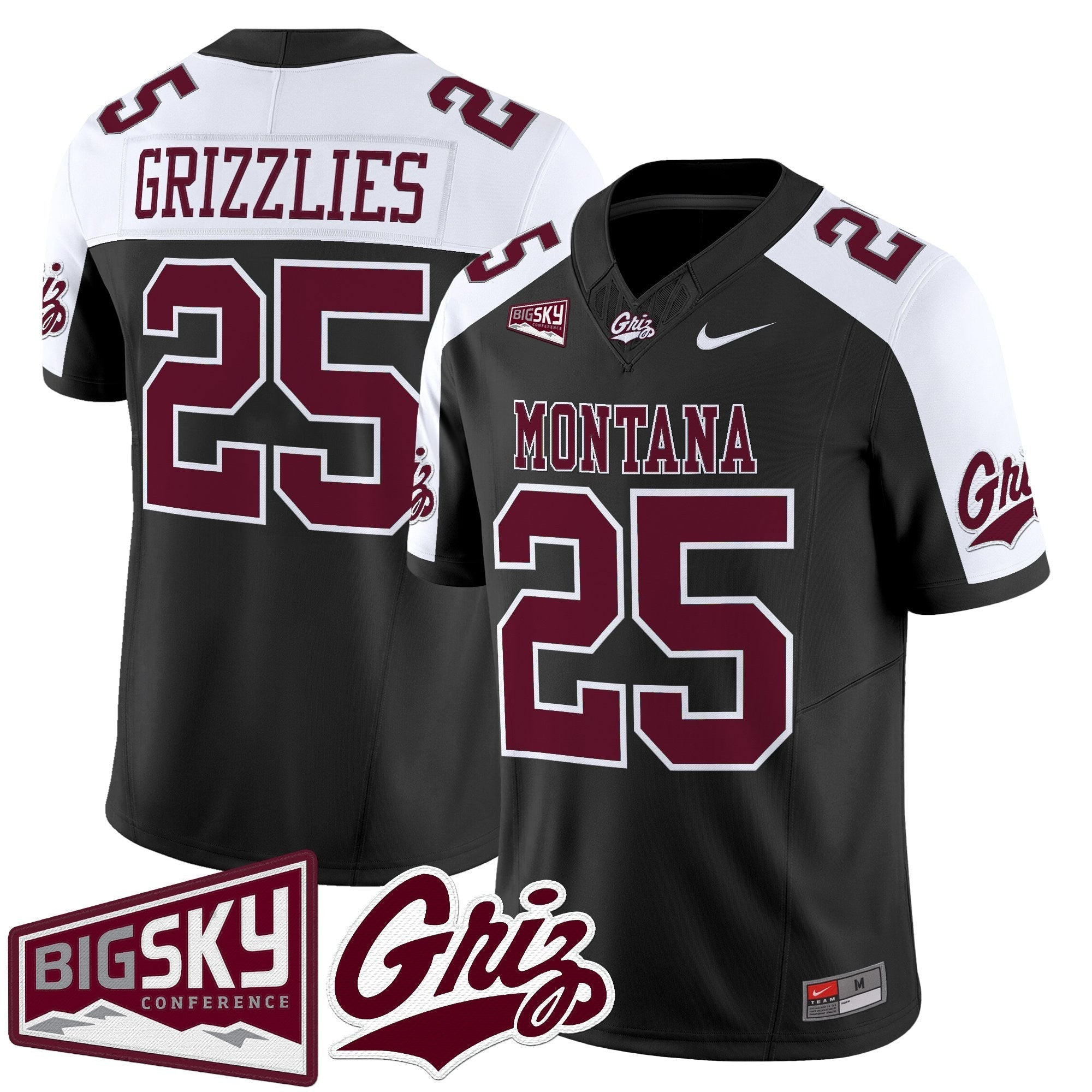 Montana Grizzlies 2025 Vapor Limited Jersey - All Stitched