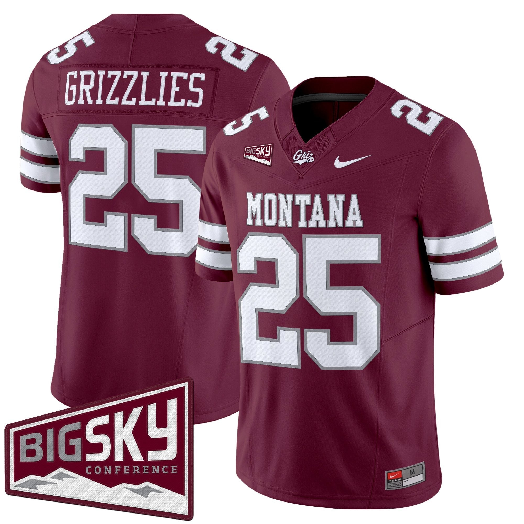 Montana Grizzlies 2025 Vapor Limited Jersey - All Stitched
