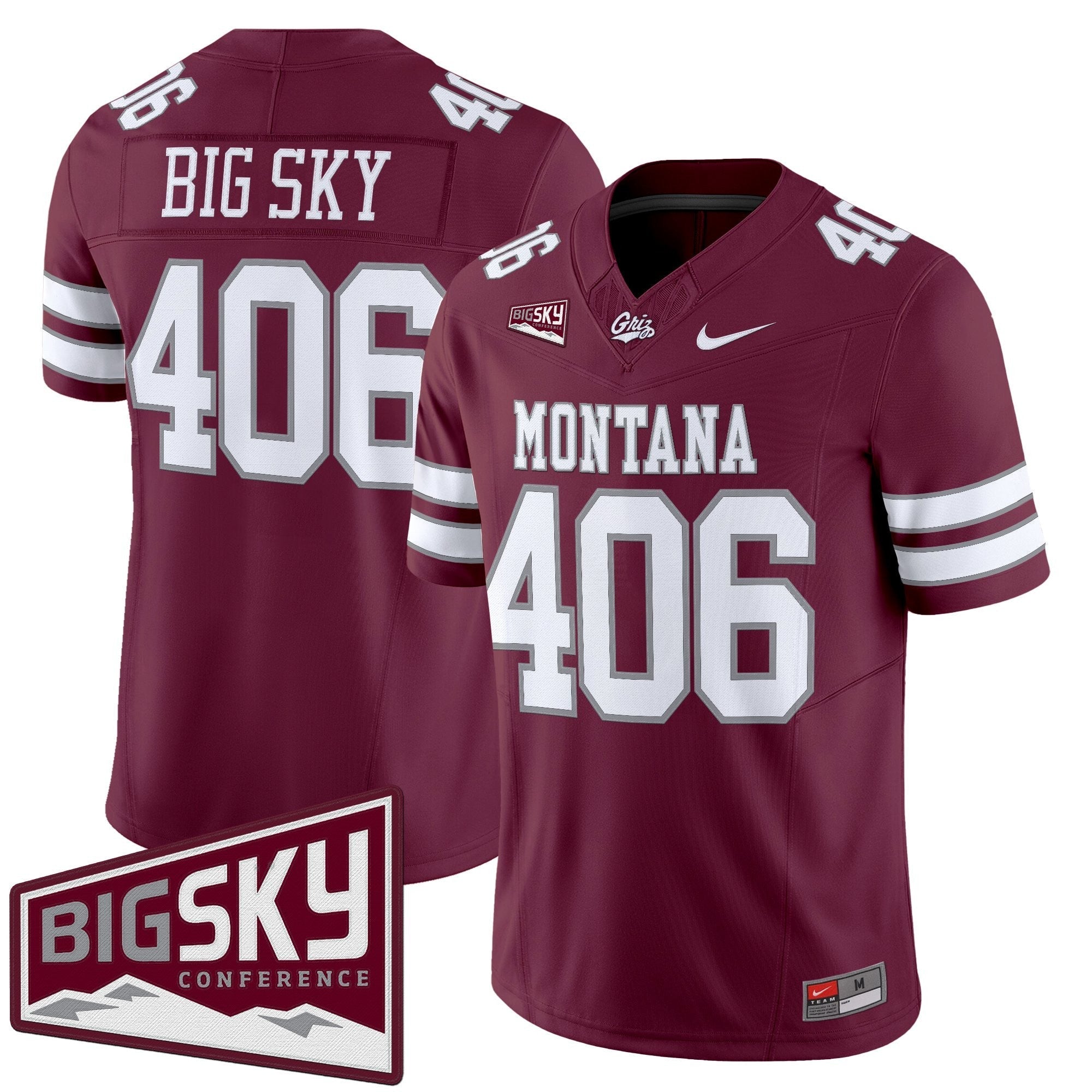 Montana Grizzlies 2025 Vapor Limited Jersey - All Stitched
