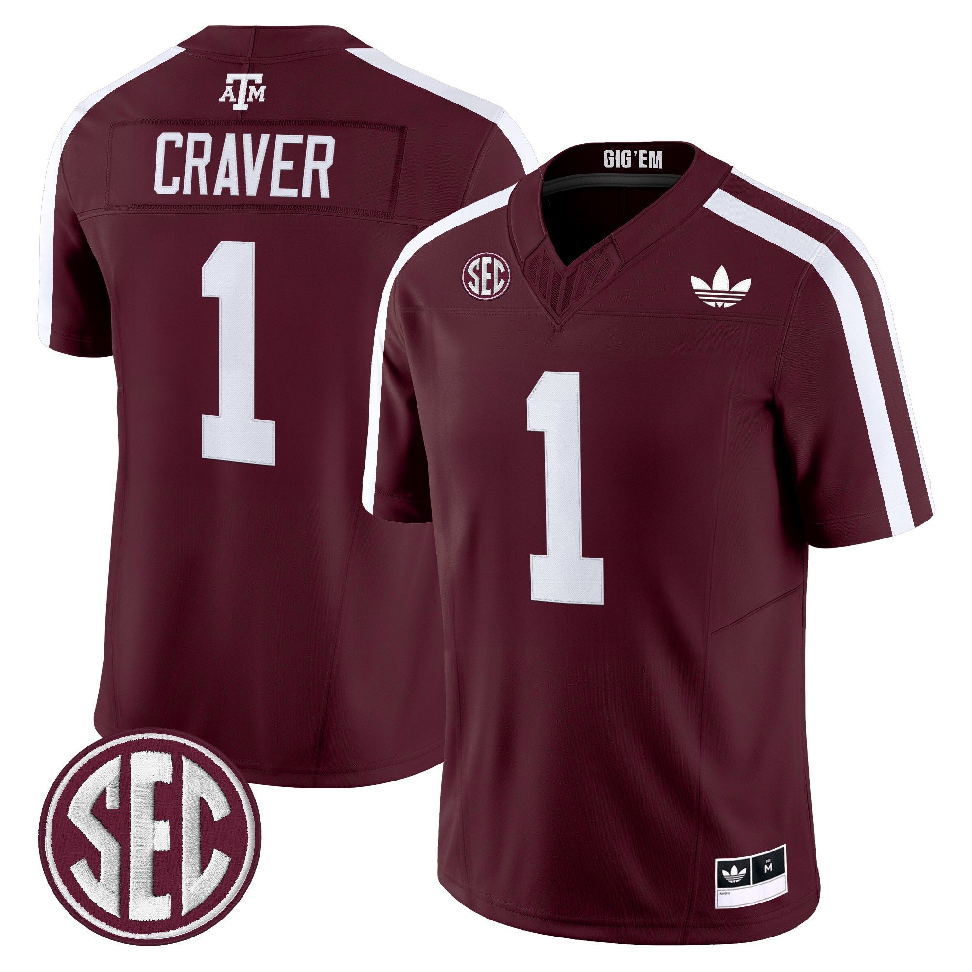 Texas A&M Aggies 2025 Vapor Limited Jersey V2 - All Stitched