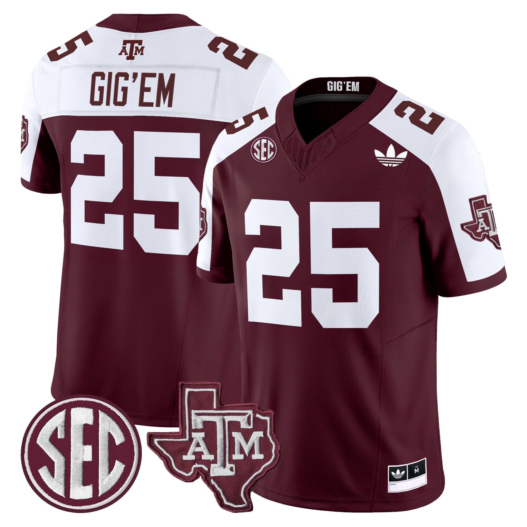 Texas A&M Aggies 2025 Vapor Limited Jersey V2 - All Stitched