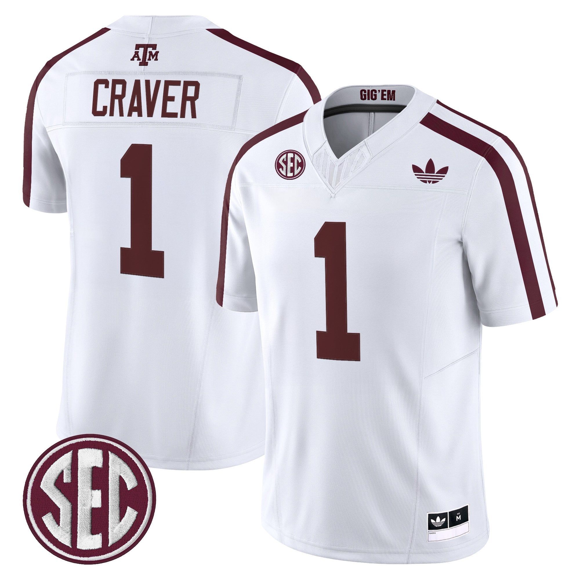 Texas A&M Aggies 2025 Vapor Limited Jersey V2 - All Stitched