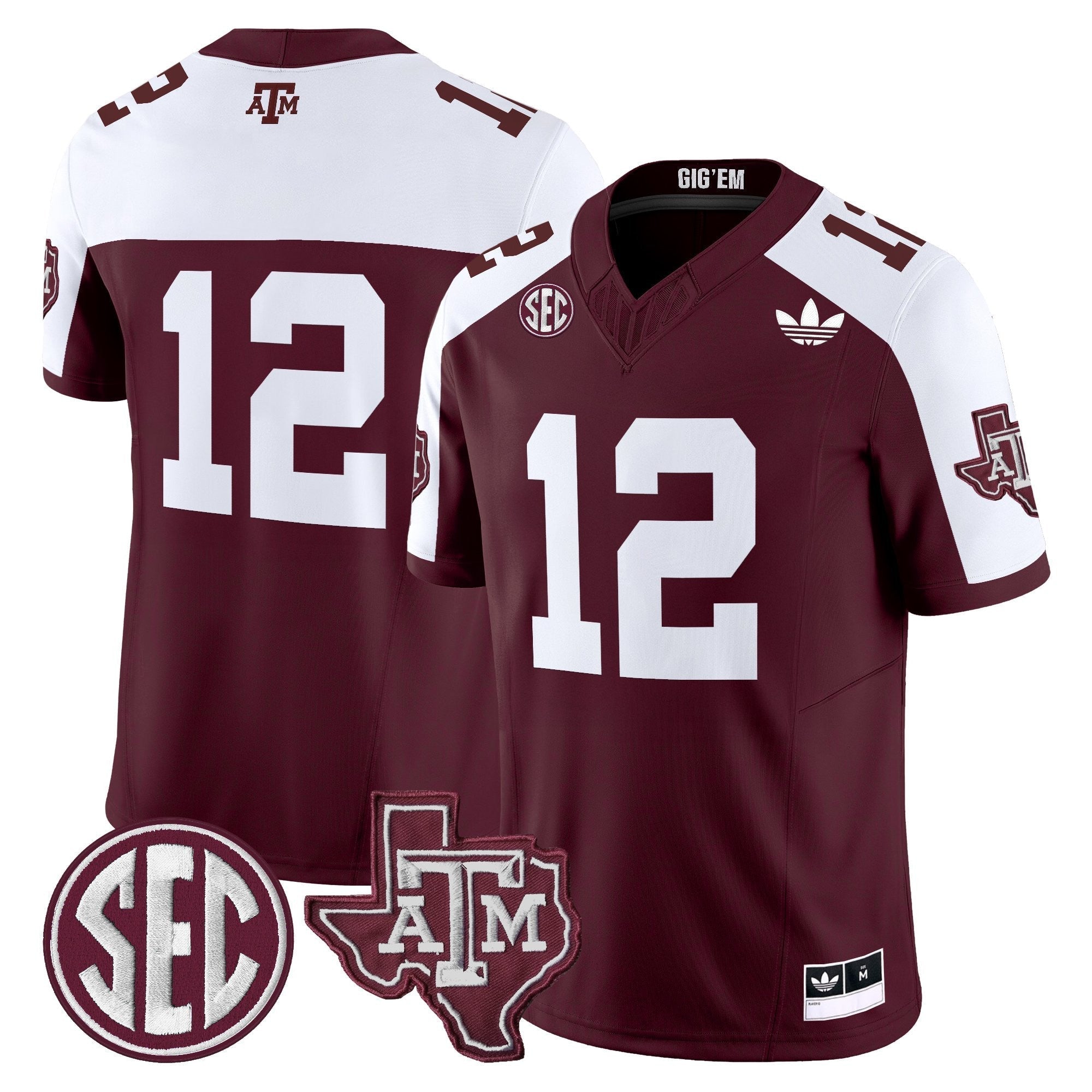 Texas A&M Aggies 2025 Vapor Limited Jersey V2 - All Stitched
