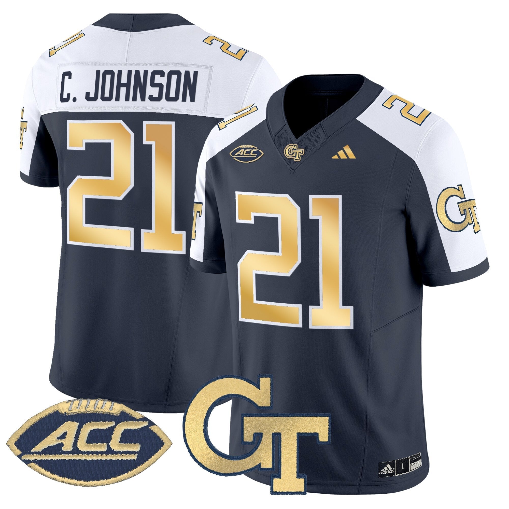 Georgia Tech Yellow Jackets 2025 Vapor Limited Jersey - All stitched