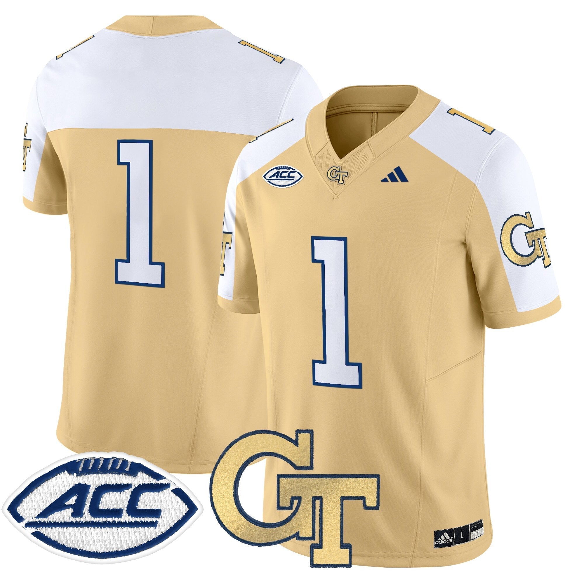 Georgia Tech Yellow Jackets 2025 Vapor Limited Jersey - All stitched