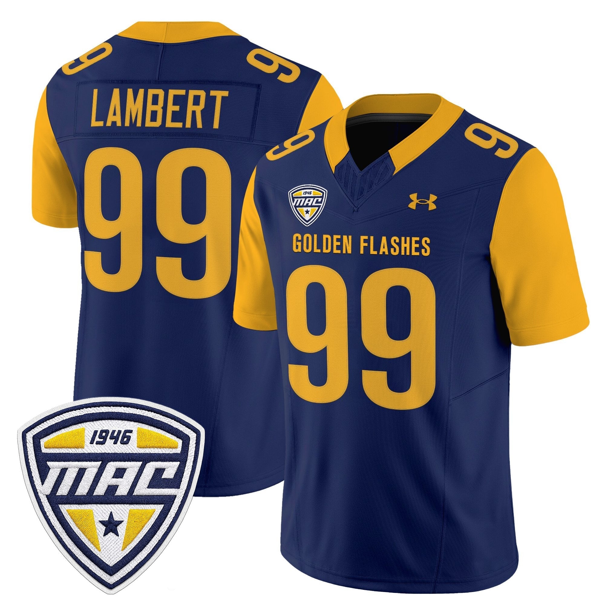 Kent State Golden Flashes 2025 Vapor Limited Jersey - All Stitched