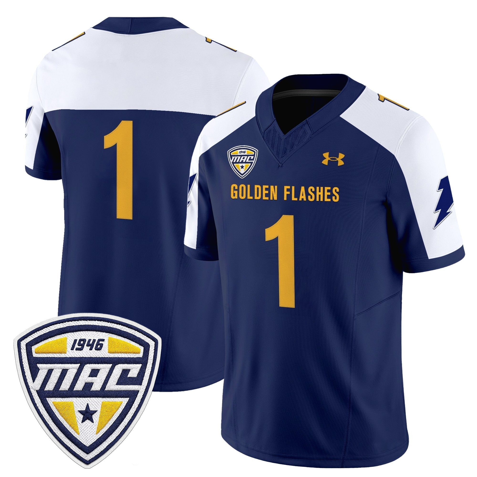Kent State Golden Flashes 2025 Vapor Limited Jersey - All Stitched