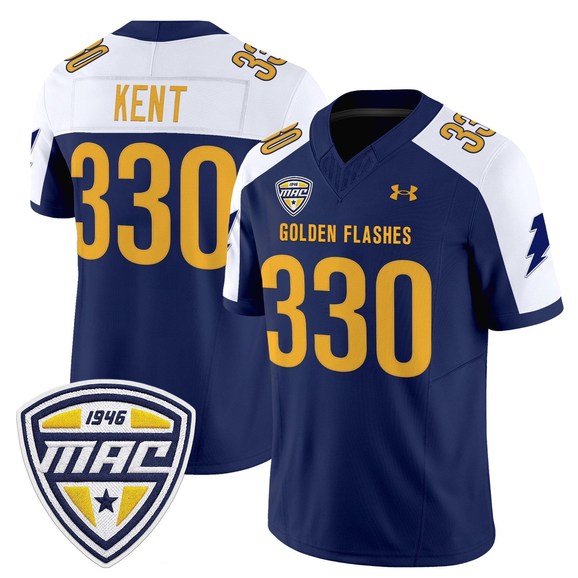 Kent State Golden Flashes 2025 Vapor Limited Jersey - All Stitched