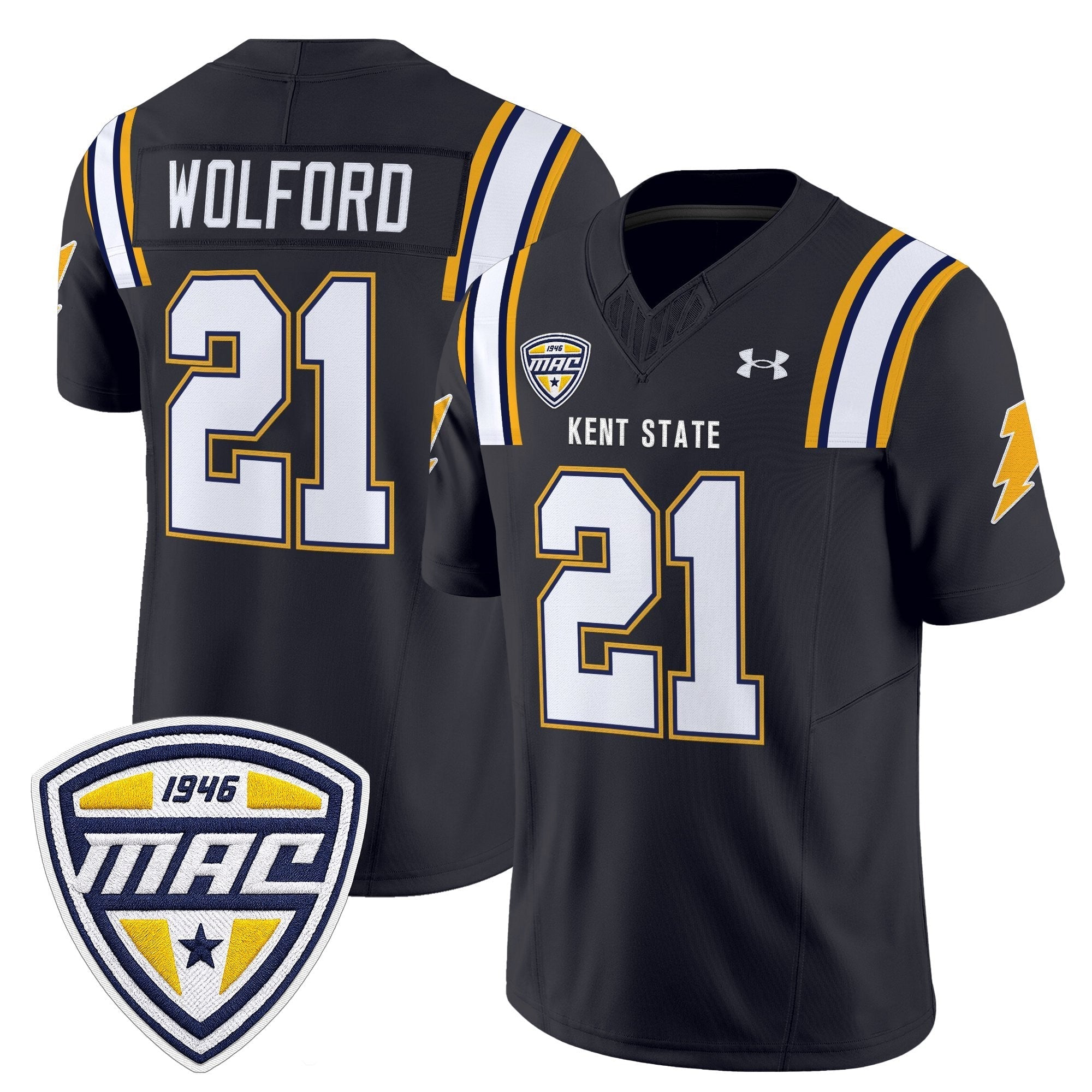 Kent State Golden Flashes 2025 Vapor Limited Jersey - All Stitched
