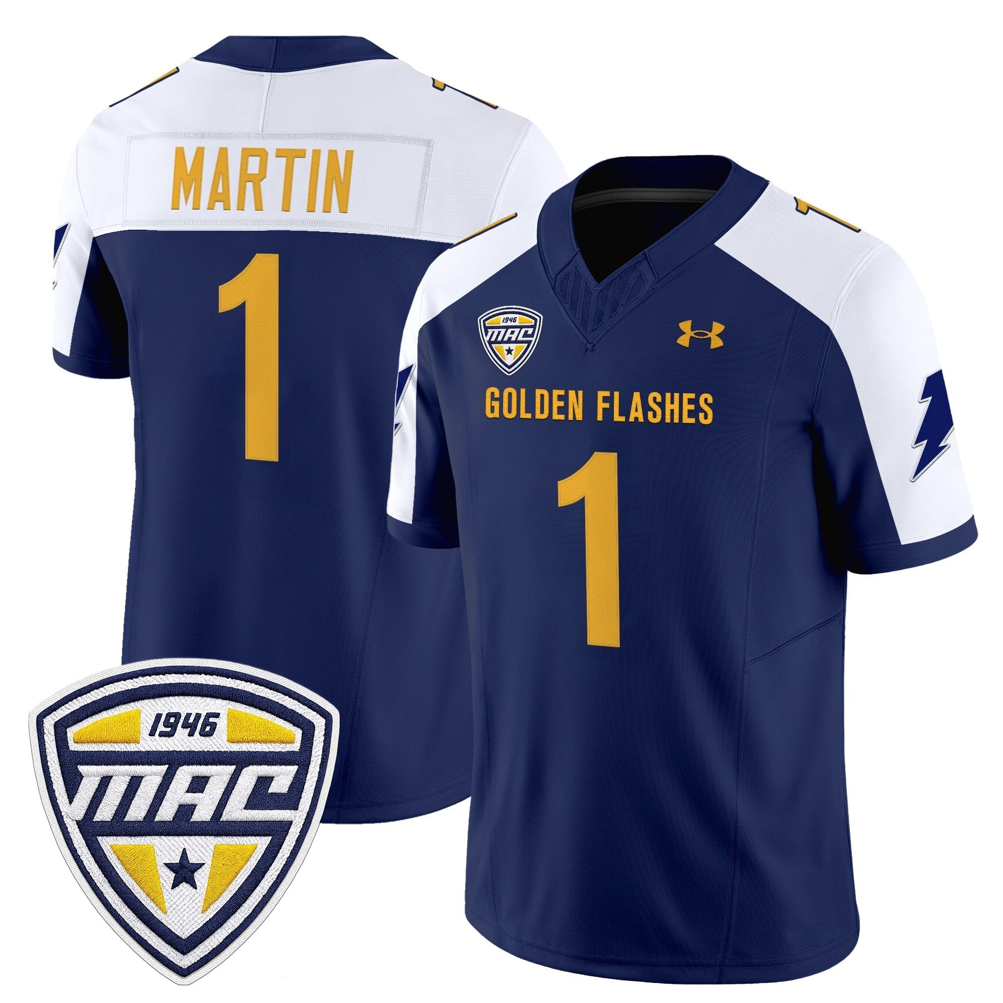 Kent State Golden Flashes 2025 Vapor Limited Jersey - All Stitched