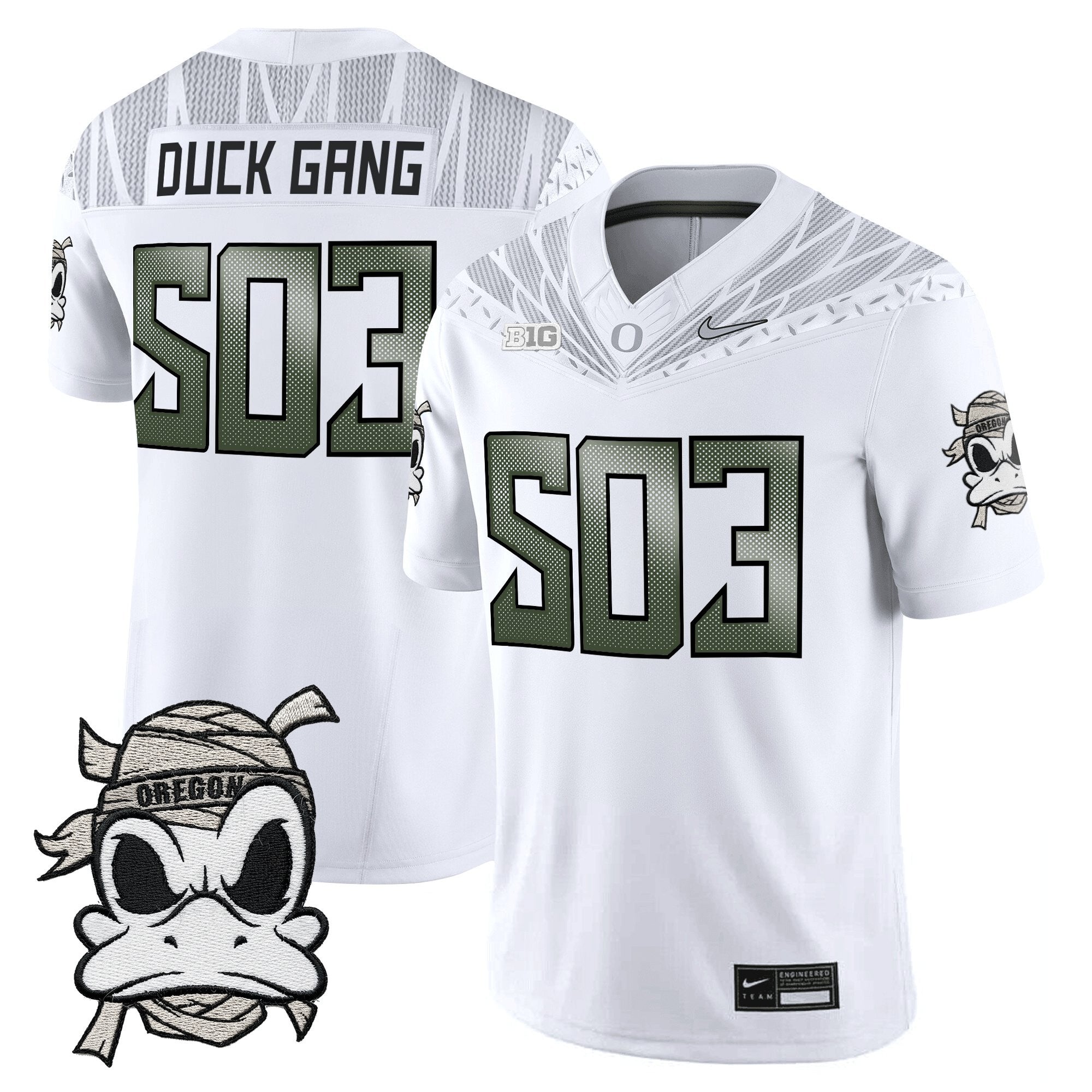 Oregon Ducks 2025 "Mummy Duck" Vapor Limited Jersey - All Stitched