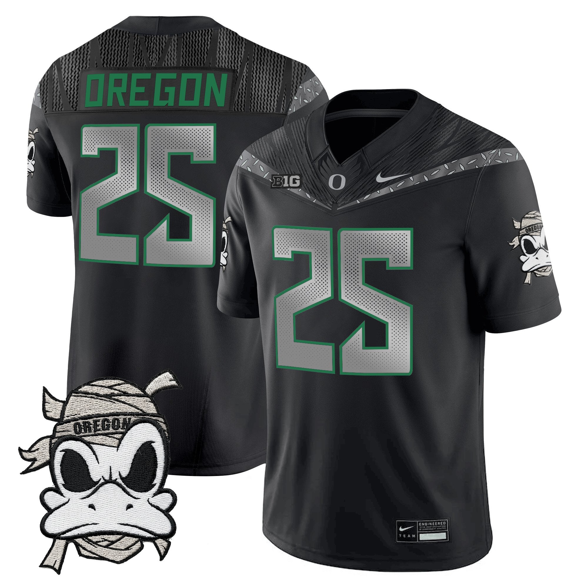 Oregon Ducks 2025 "Mummy Duck" Vapor Limited Jersey V1- All Stitched