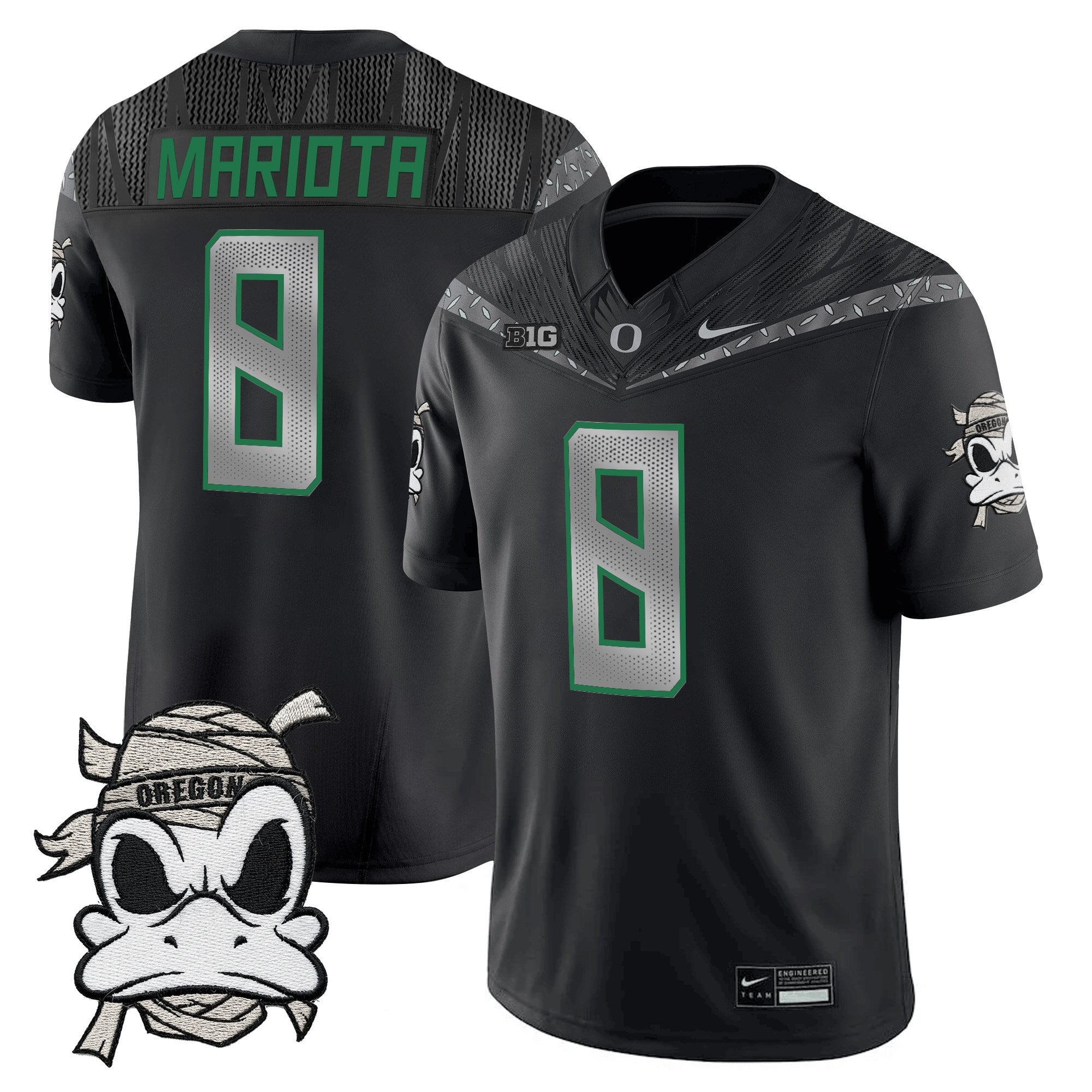 Oregon Ducks 2025 "Mummy Duck" Vapor Limited Jersey - All Stitched