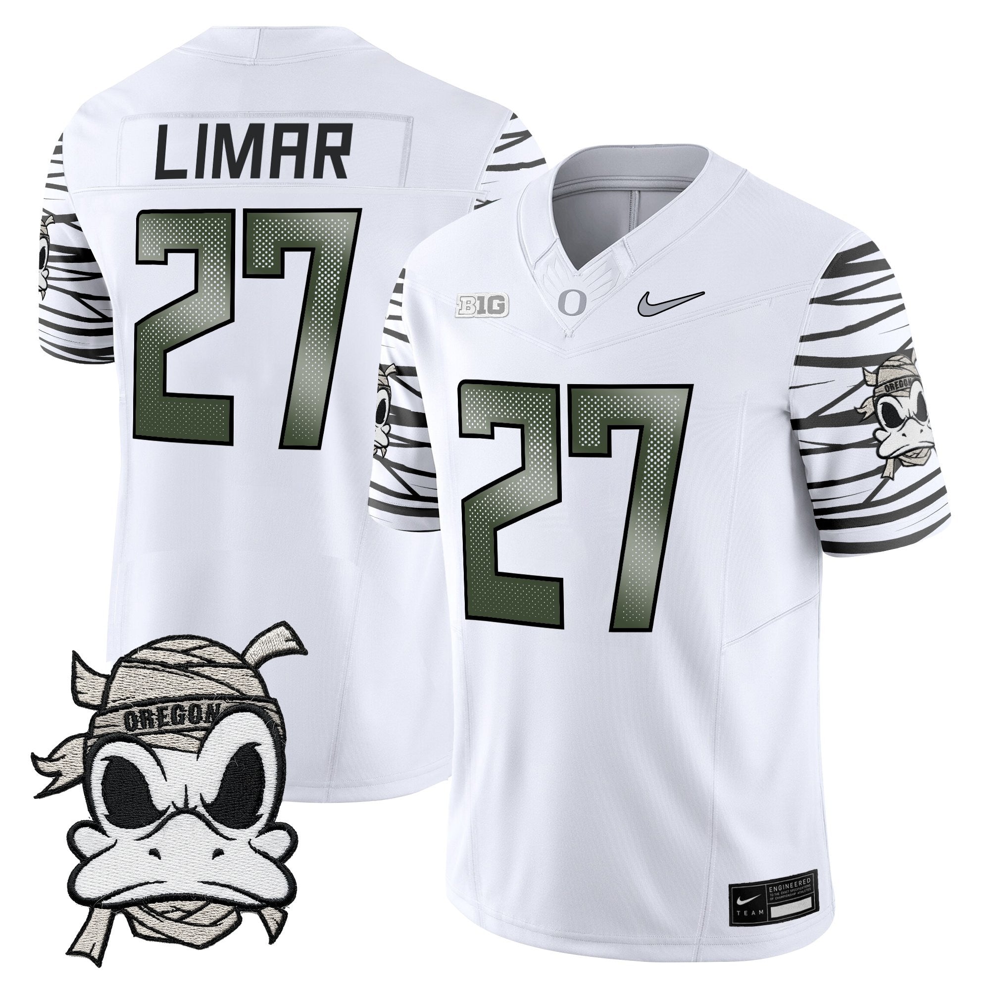 Oregon Ducks 2025 "Mummy Duck" Vapor Limited Jersey V1- All Stitched