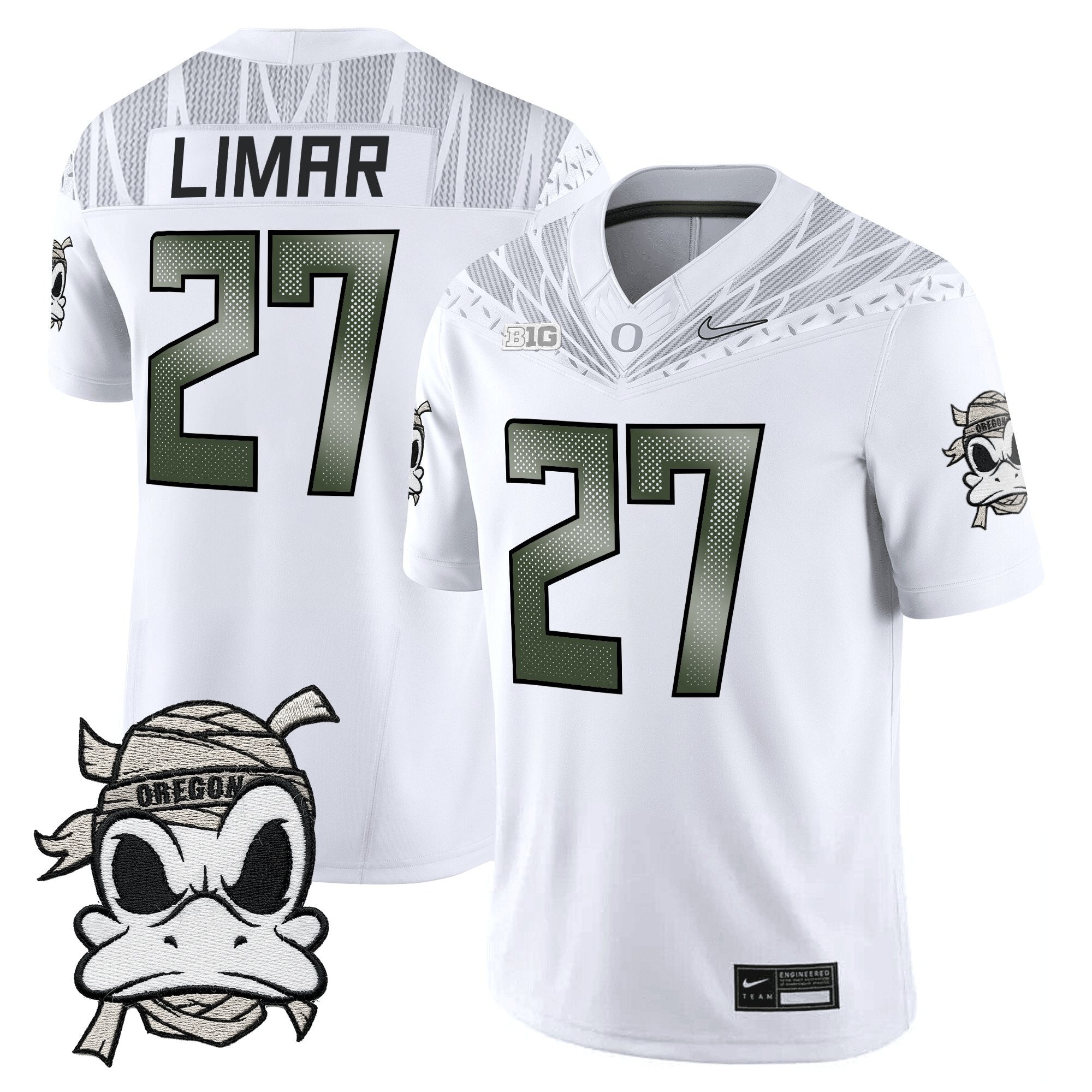 Oregon Ducks 2025 "Mummy Duck" Vapor Limited Jersey V1- All Stitched