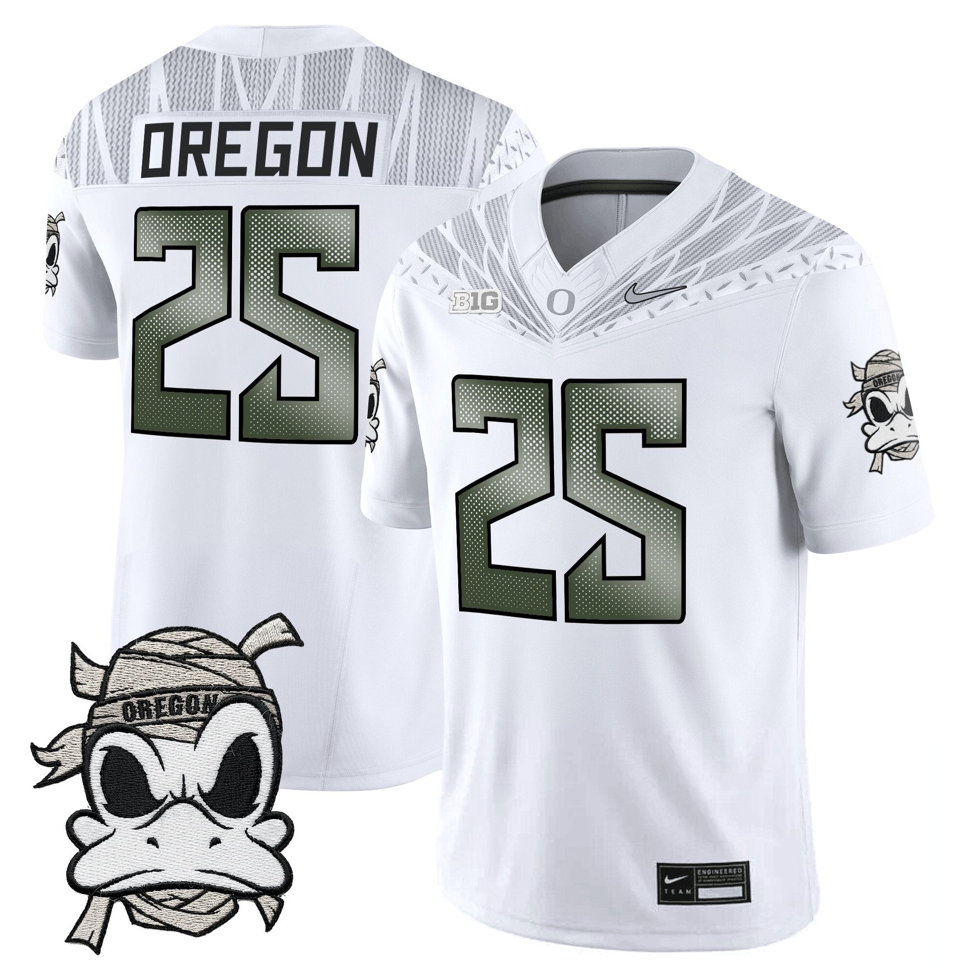 Oregon Ducks 2025 "Mummy Duck" Vapor Limited Jersey V1- All Stitched