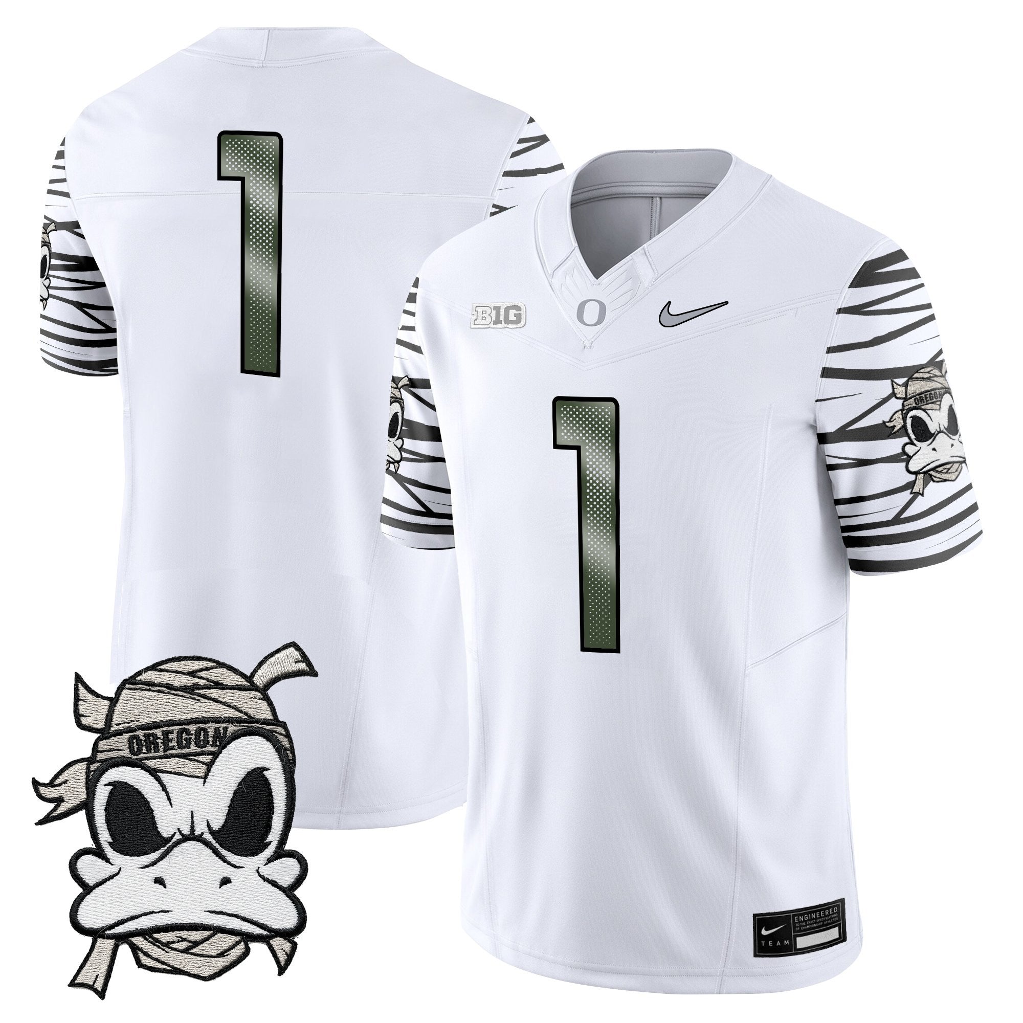 Oregon Ducks 2025 "Mummy Duck" Vapor Limited Jersey - All Stitched
