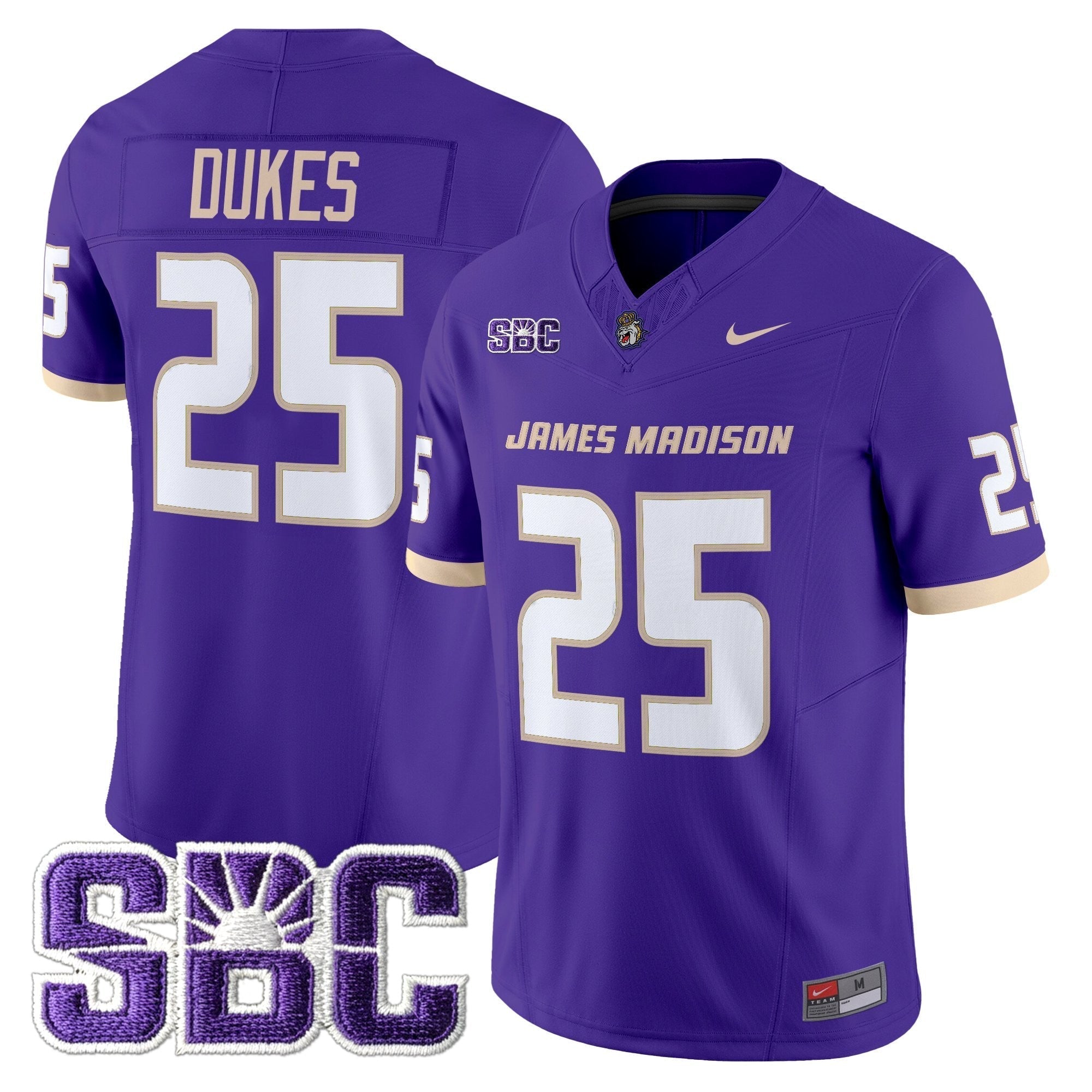 James Madison Dukes 2025 Vapor Limited Jersey - All Stitched