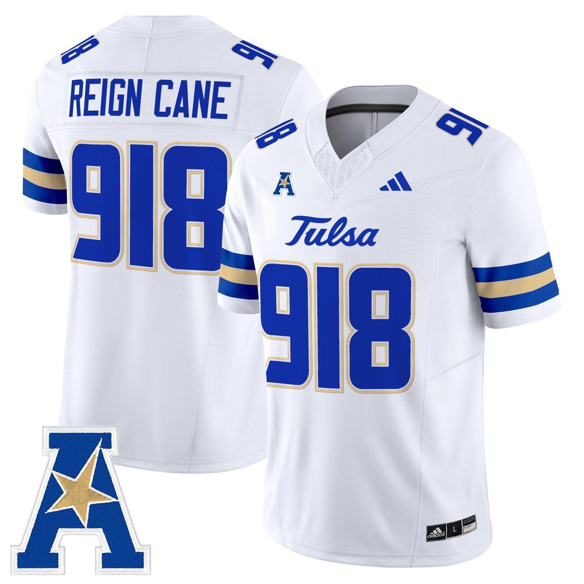 Tulsa Golden Hurricane 2025 Vapor Limited Jersey - All Stitched
