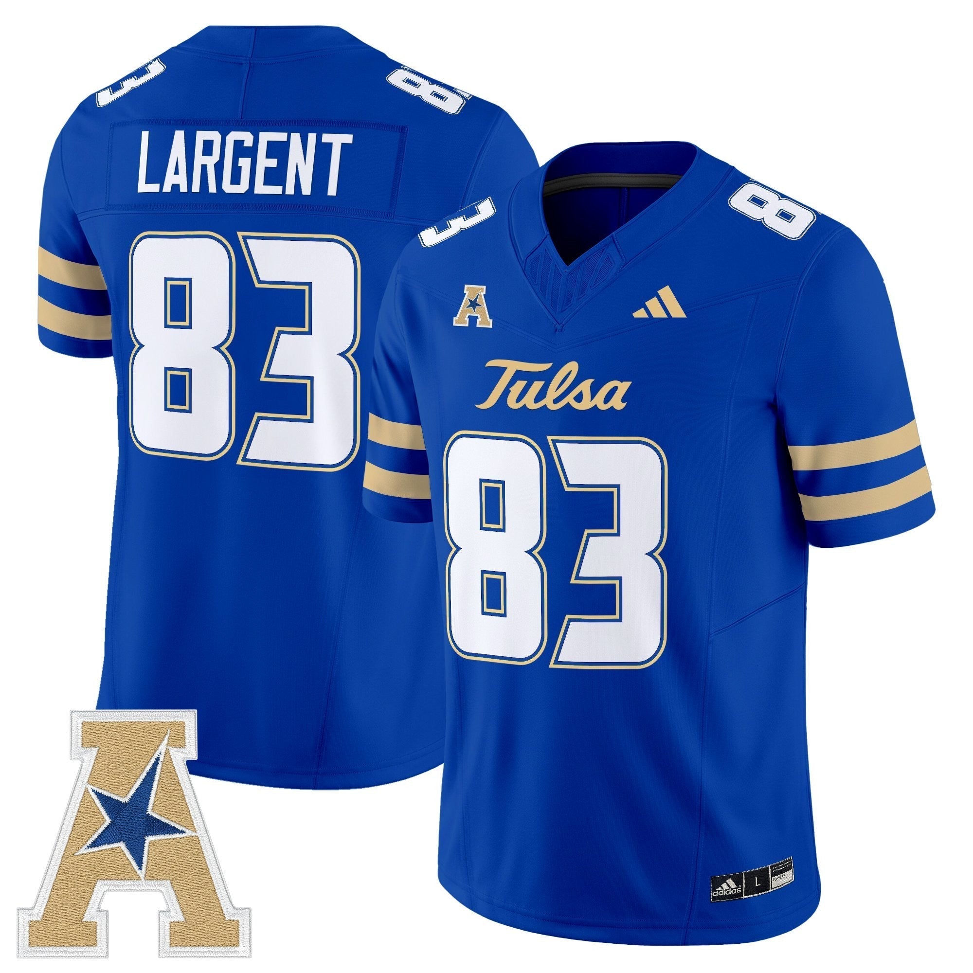 Tulsa Golden Hurricane 2025 Vapor Limited Jersey - All Stitched