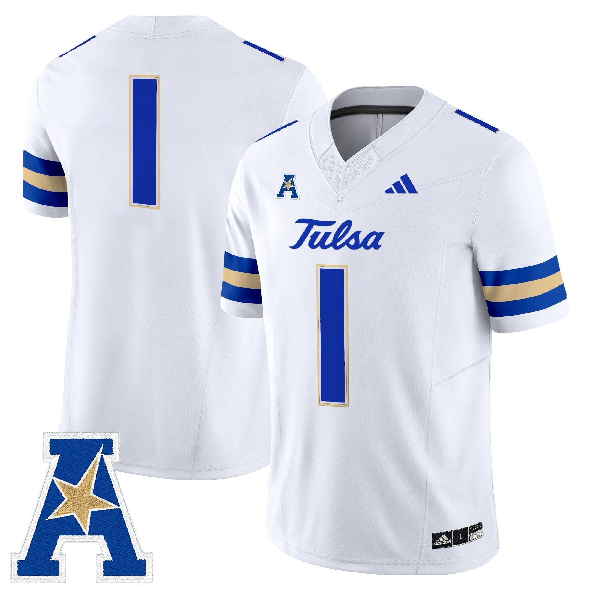 Tulsa Golden Hurricane 2025 Vapor Limited Jersey - All Stitched