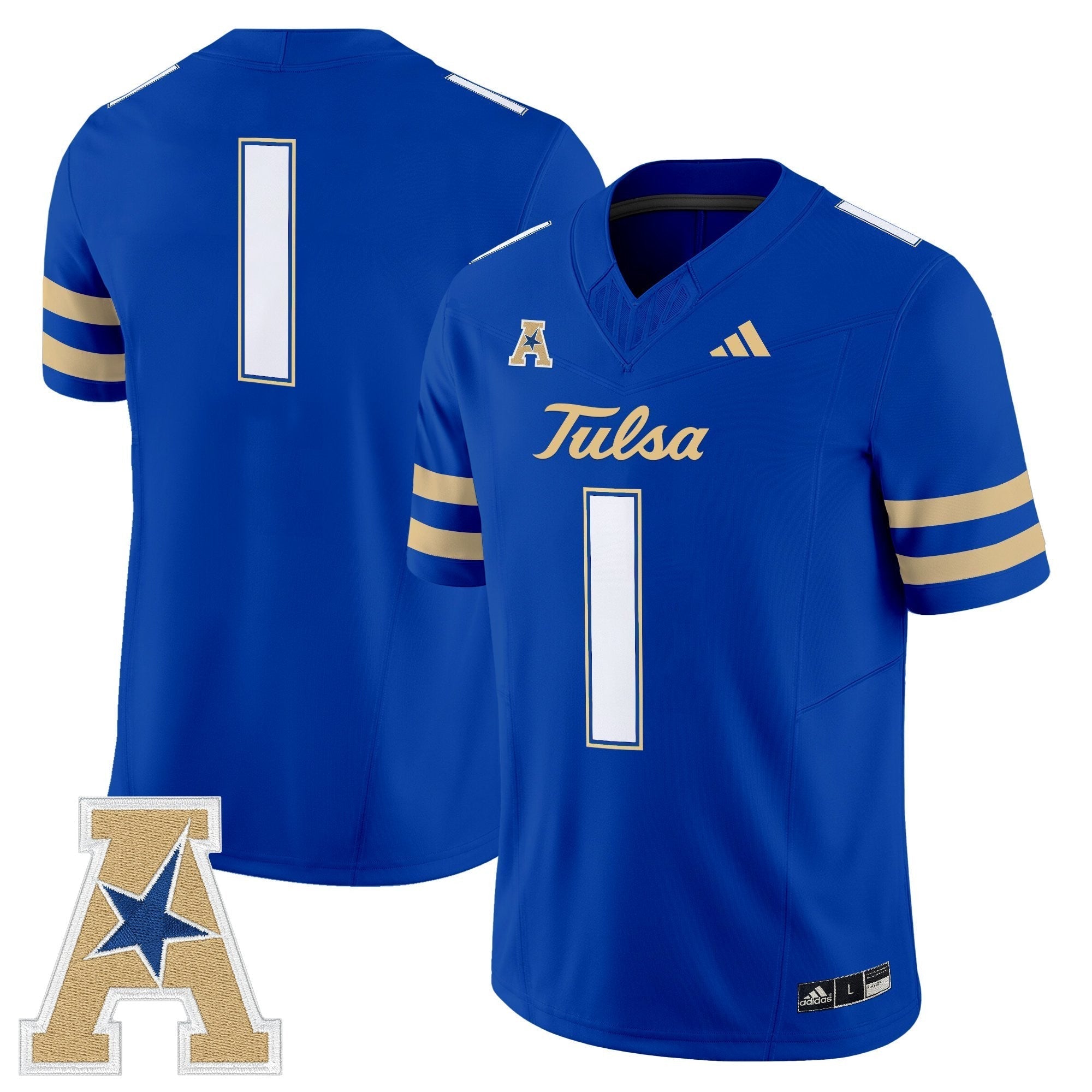 Tulsa Golden Hurricane 2025 Vapor Limited Jersey - All Stitched