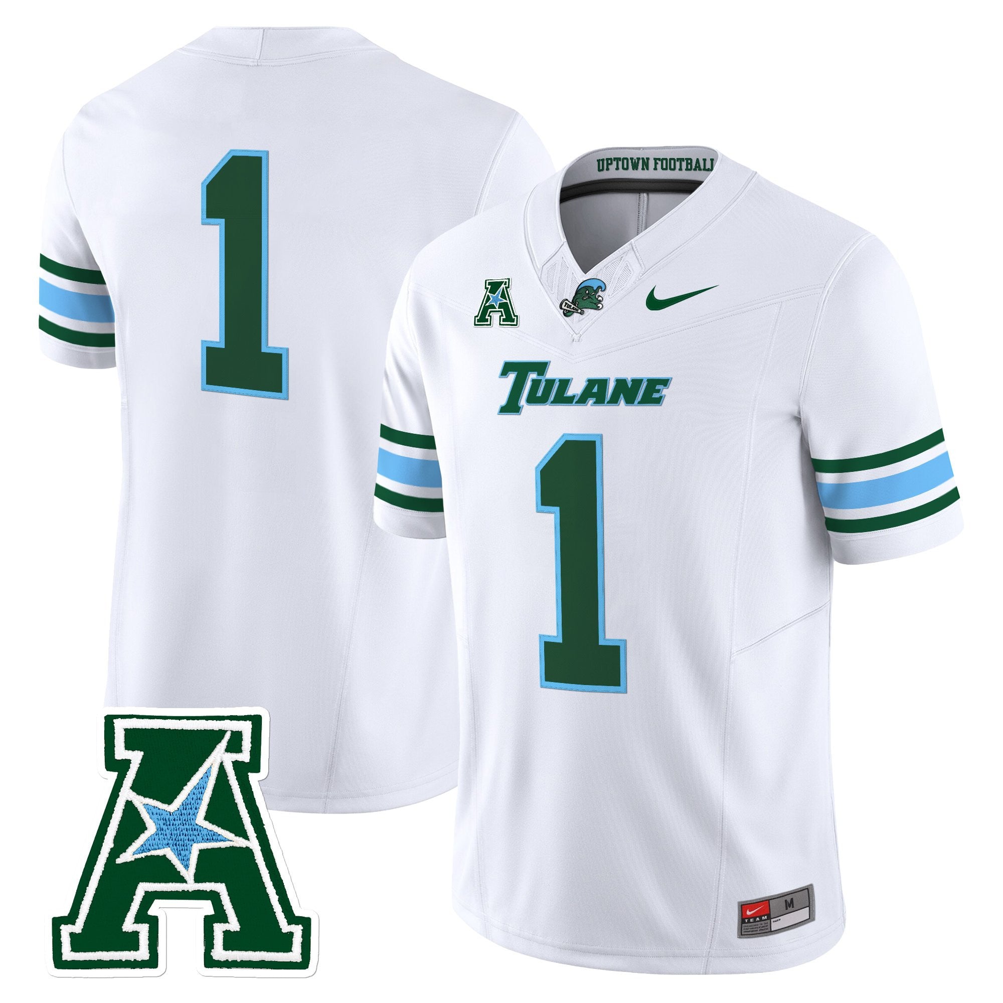 Tulane Green Wave 2025 Vapor Limited Jersey - All Stitched