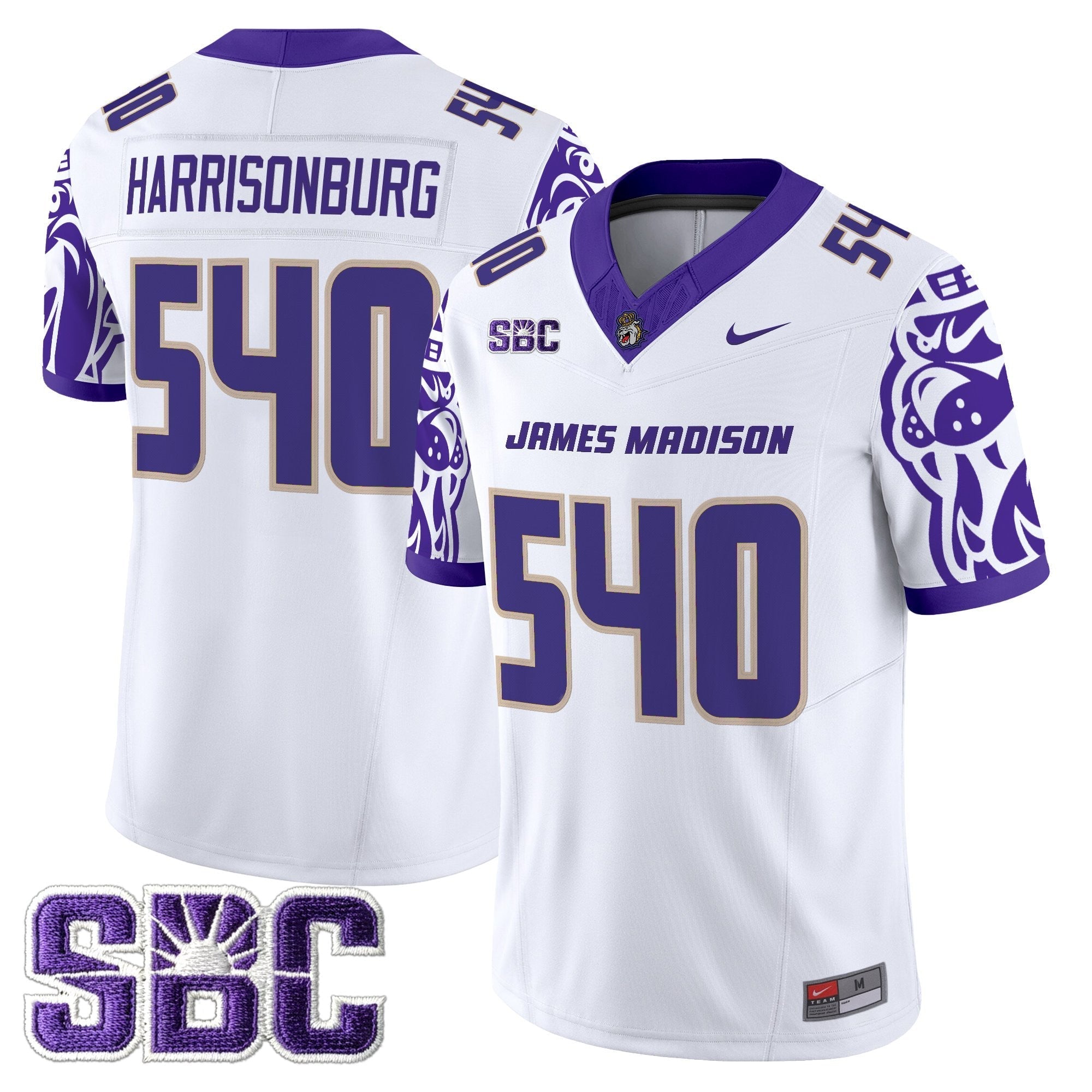 James Madison Dukes 2025 Vapor Limited Jersey V2 - All Stitched
