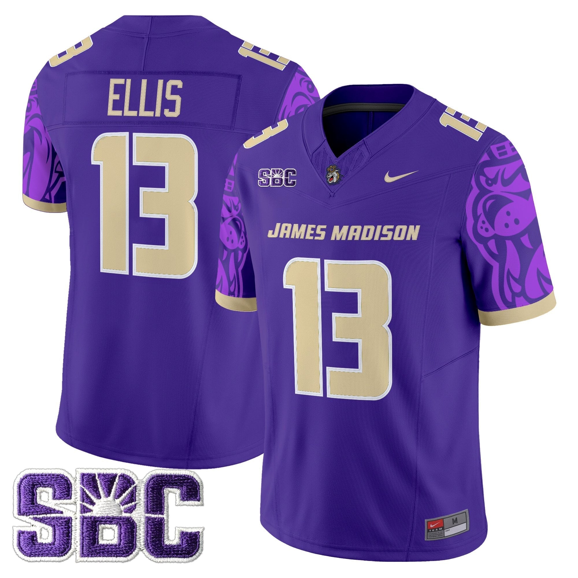 James Madison Dukes 2025 Vapor Limited Jersey V2 - All Stitched