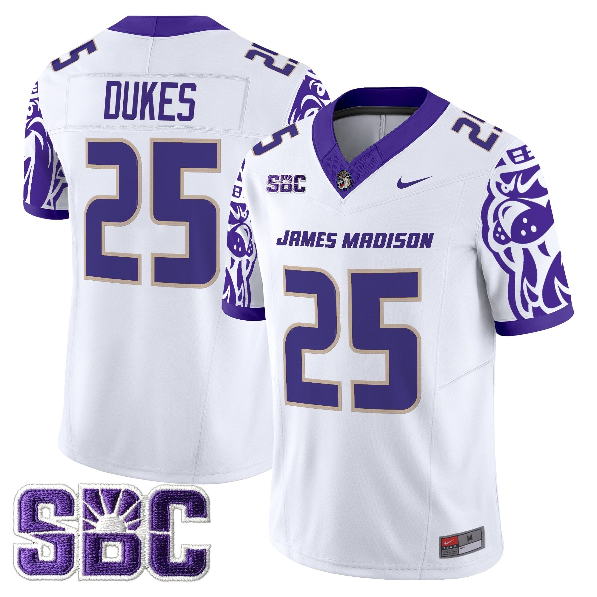 James Madison Dukes 2025 Vapor Limited Jersey V2 - All Stitched