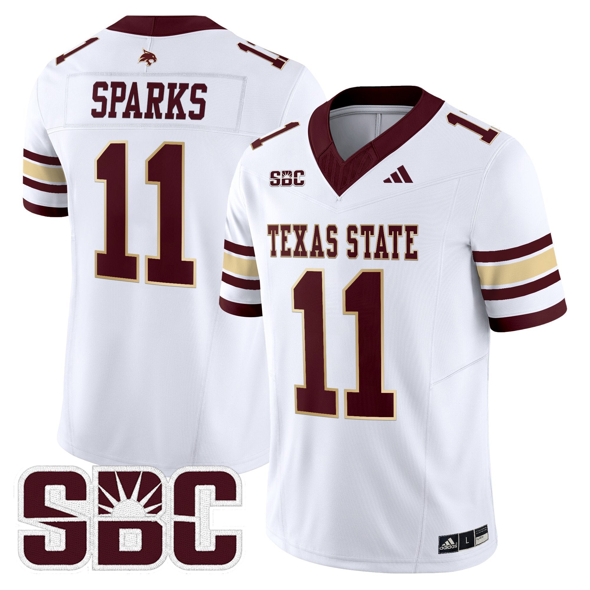 Texas State Bobcats 2025 Vapor Limited Jersey - All Stitched