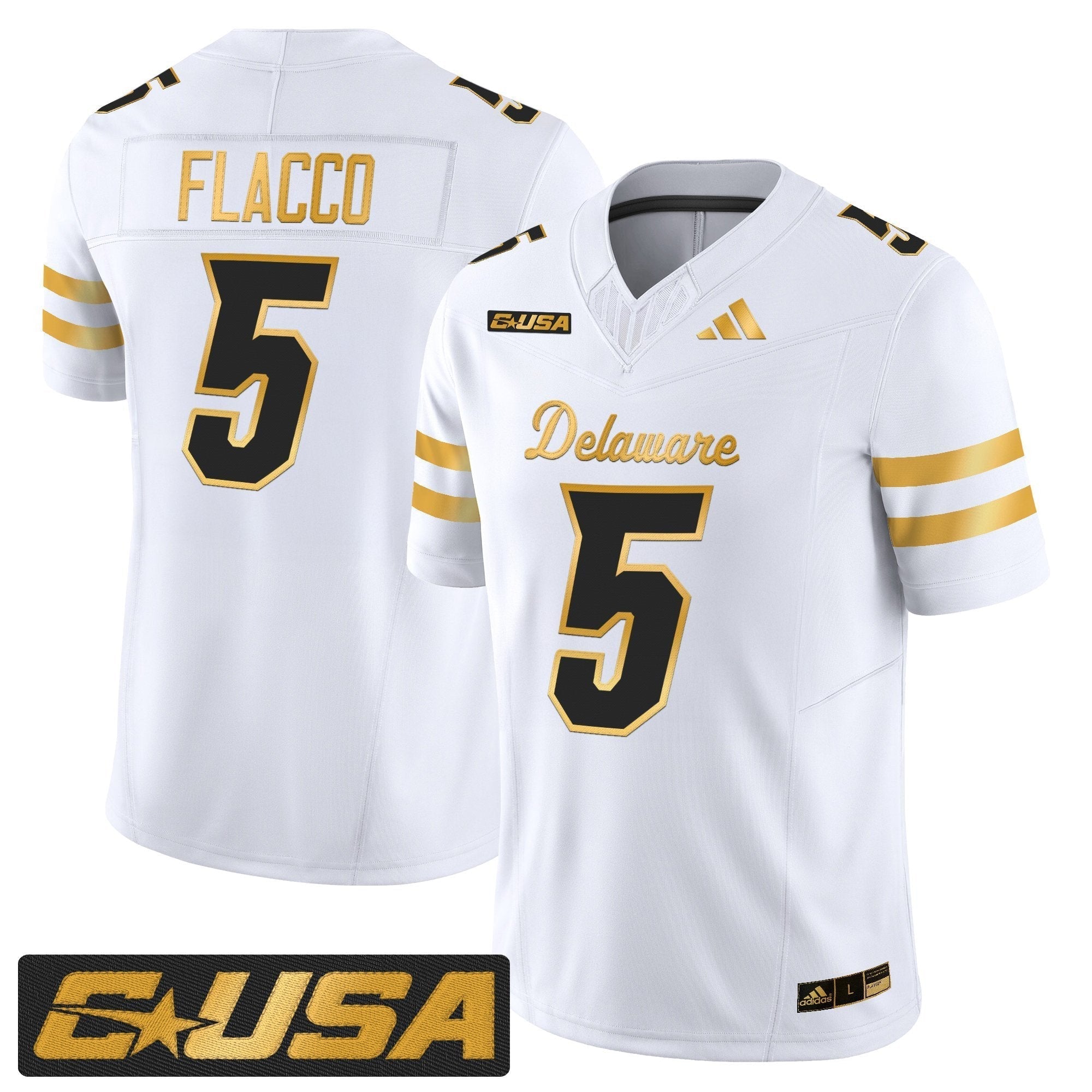 Delaware Blue Hens 2025 Gold Vapor Limited Jersey - All Stitched