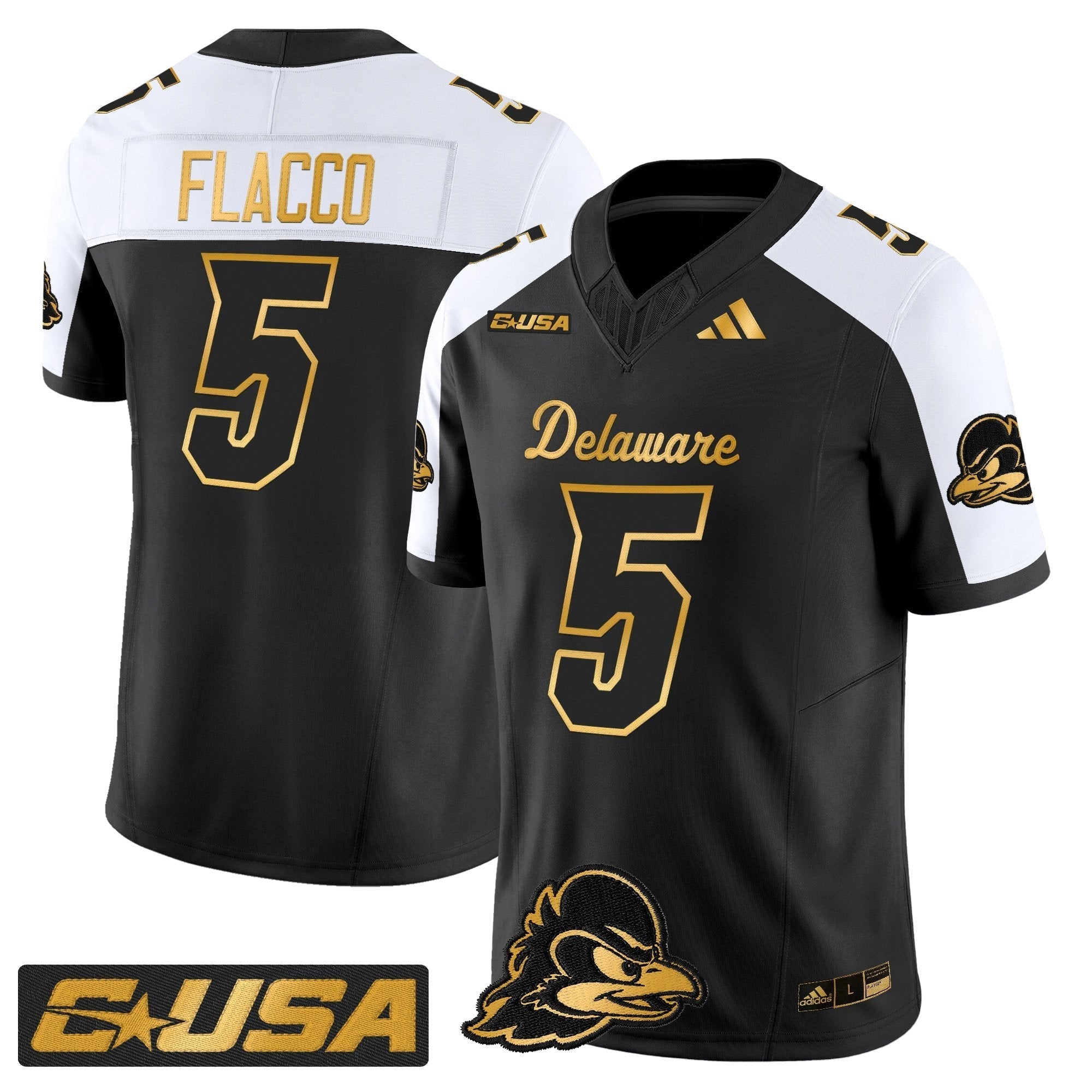 Delaware Blue Hens 2025 Gold Vapor Limited Jersey - All Stitched