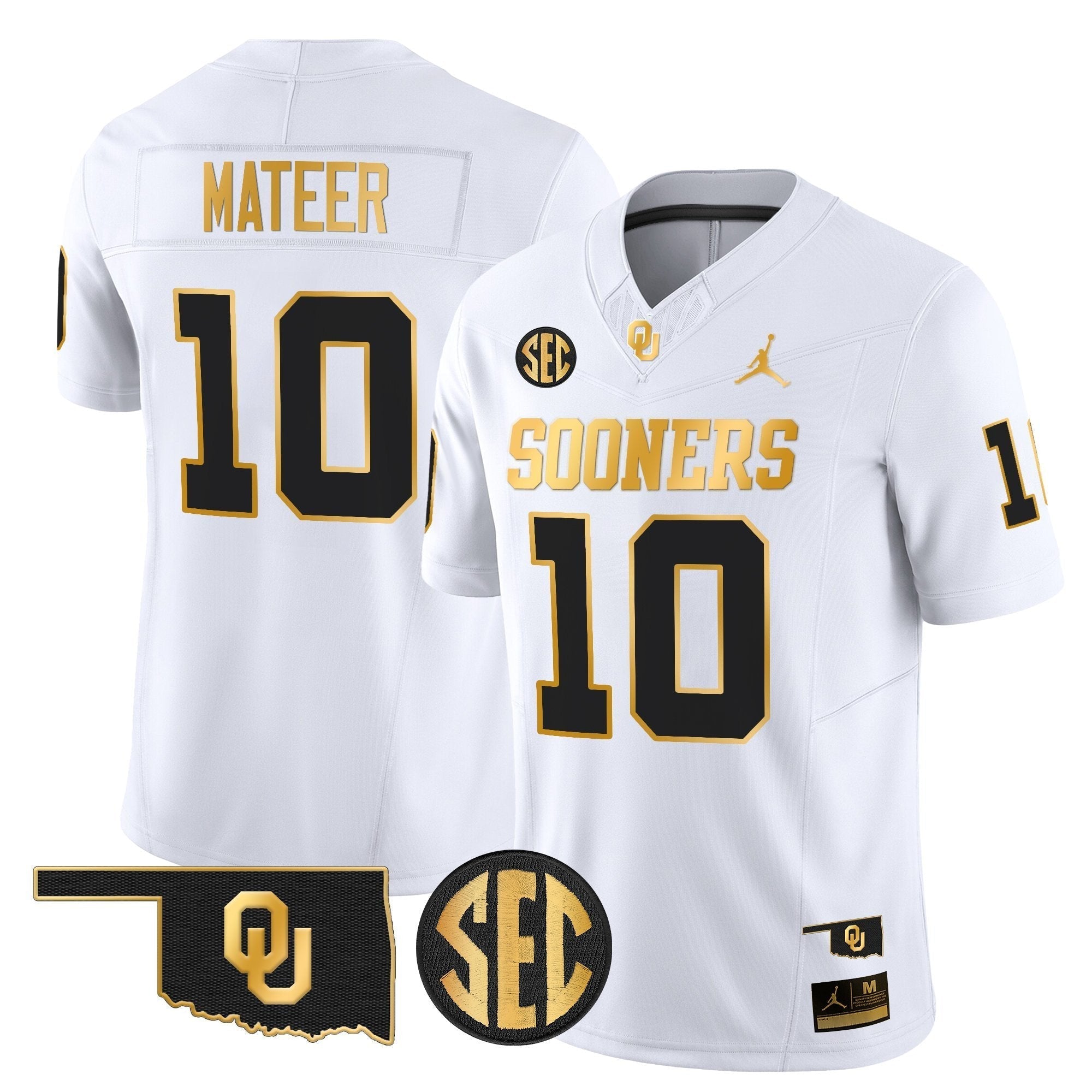 Oklahoma Sooners 2025 Gold Vapor Limited Jersey - All Stitched