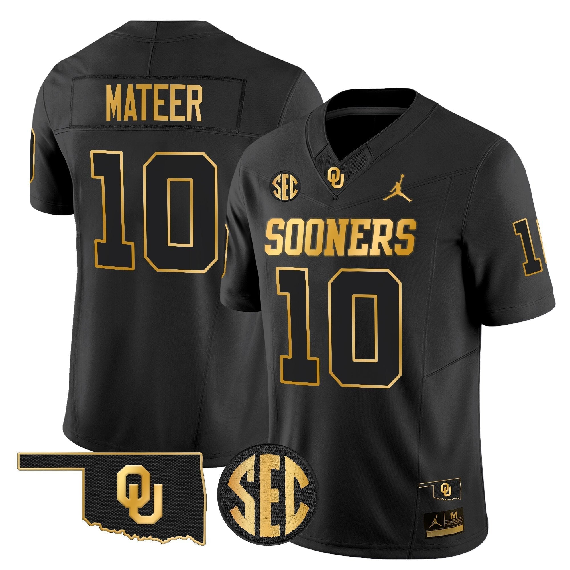 Oklahoma Sooners 2025 Gold Vapor Limited Jersey - All Stitched