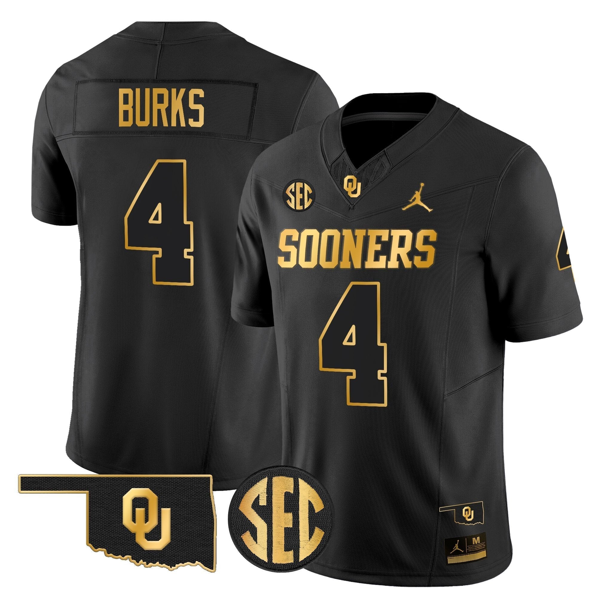 Oklahoma Sooners 2025 Gold Vapor Limited Jersey - All Stitched